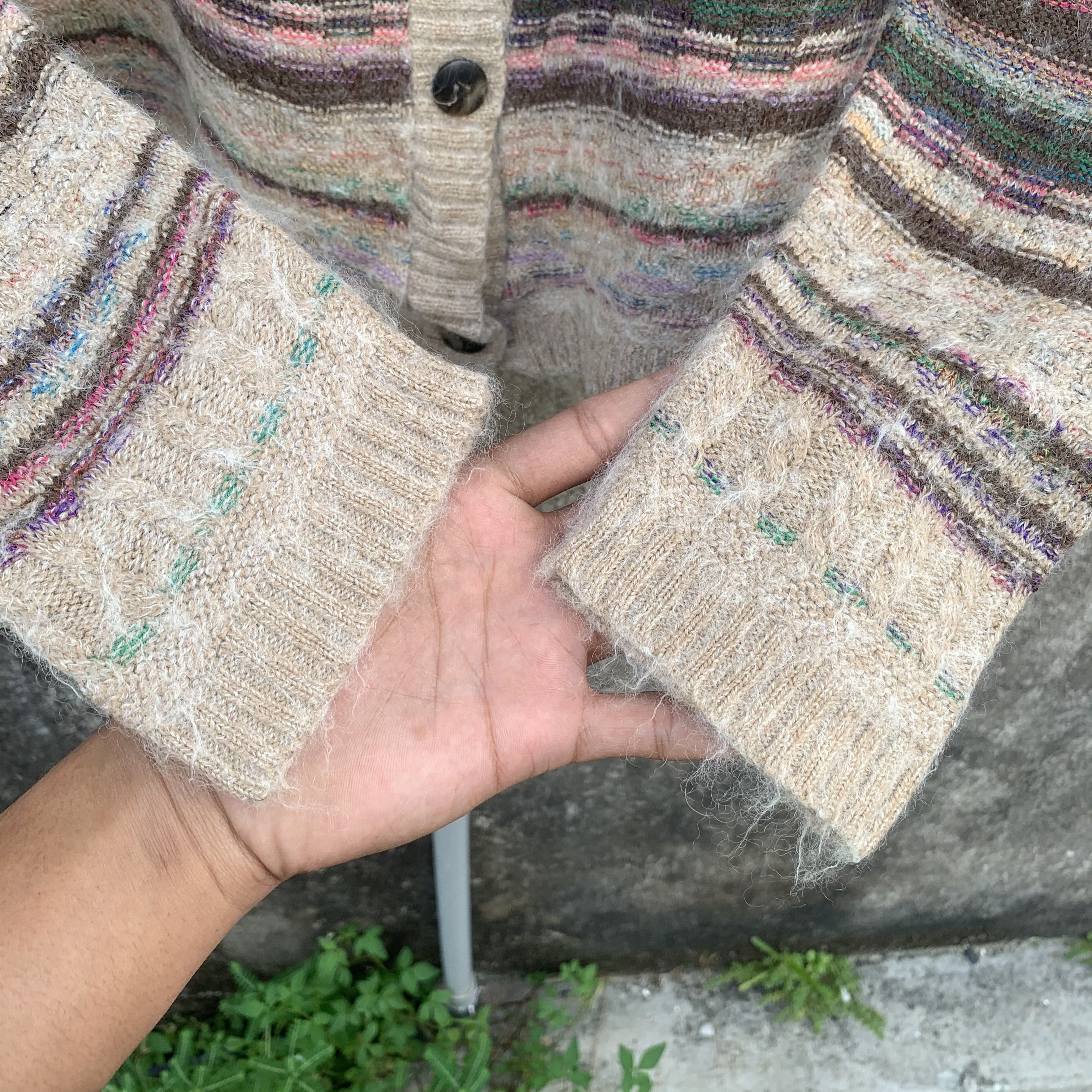 Homespun Knitwear SEND OFFERS 🍁 Knit MOHAIR Full Button Cardigan Crop Sweater Size US S / EU 44-46 / 1 - 7 Thumbnail