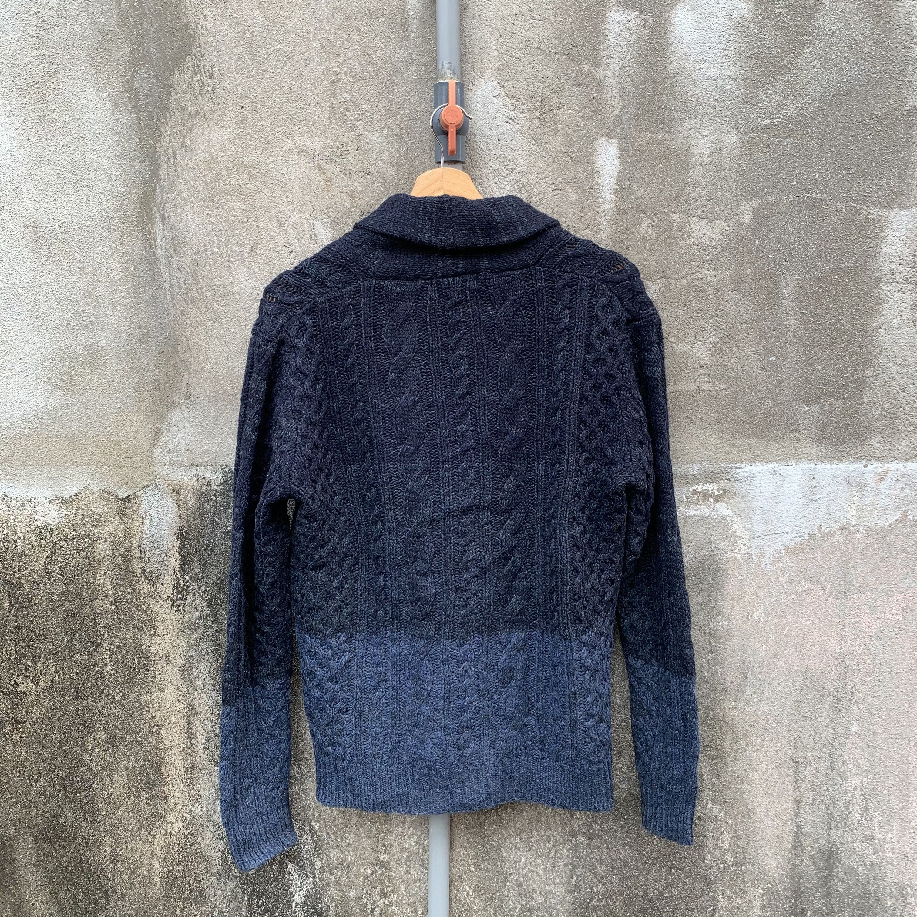 Beams Plus BEAMS HEARTS Knit Tricolor Shawl Collar VERY RARE Cardigan Size US M / EU 48-50 / 2 - 11 Thumbnail