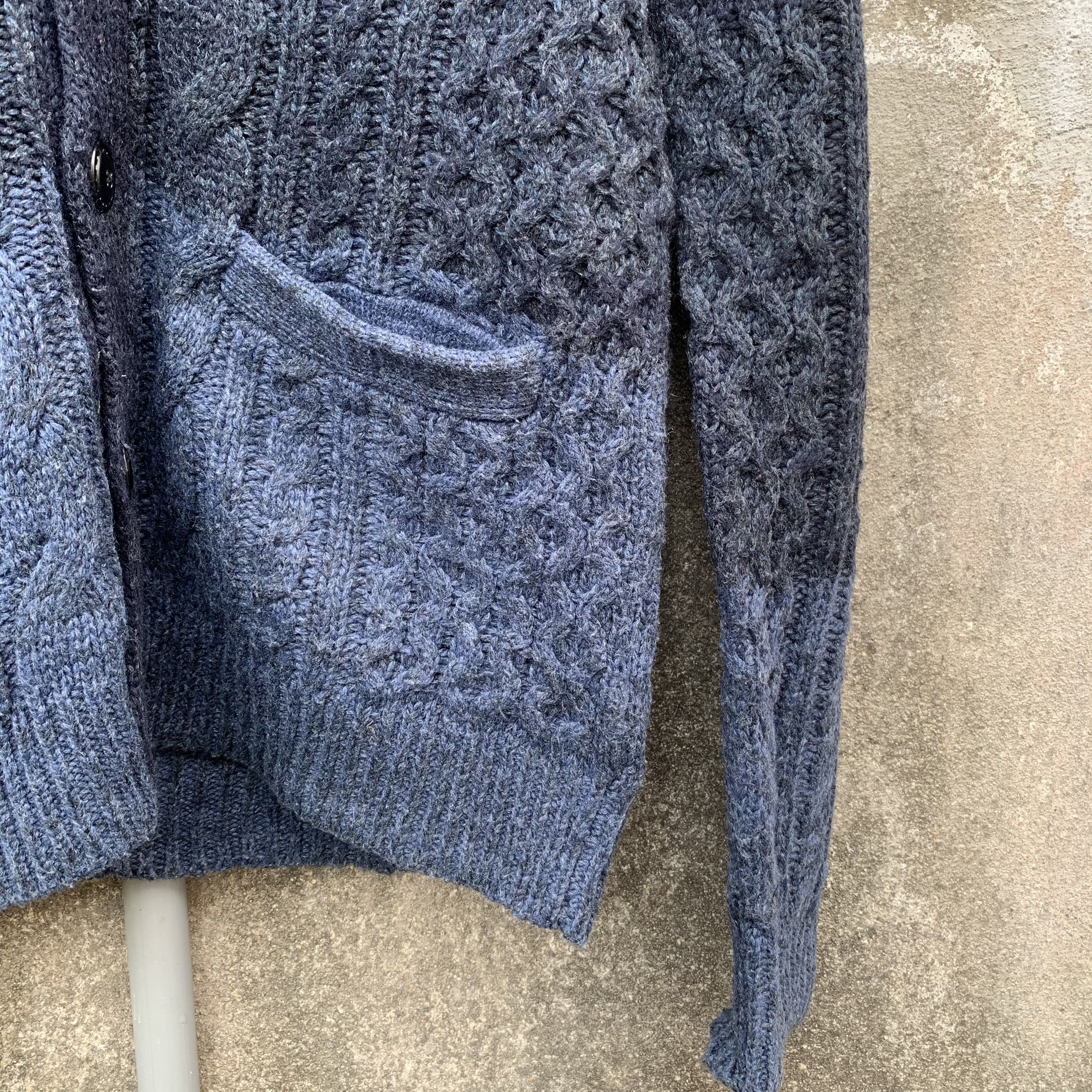 Beams Plus BEAMS HEARTS Knit Tricolor Shawl Collar VERY RARE Cardigan Size US M / EU 48-50 / 2 - 5 Thumbnail