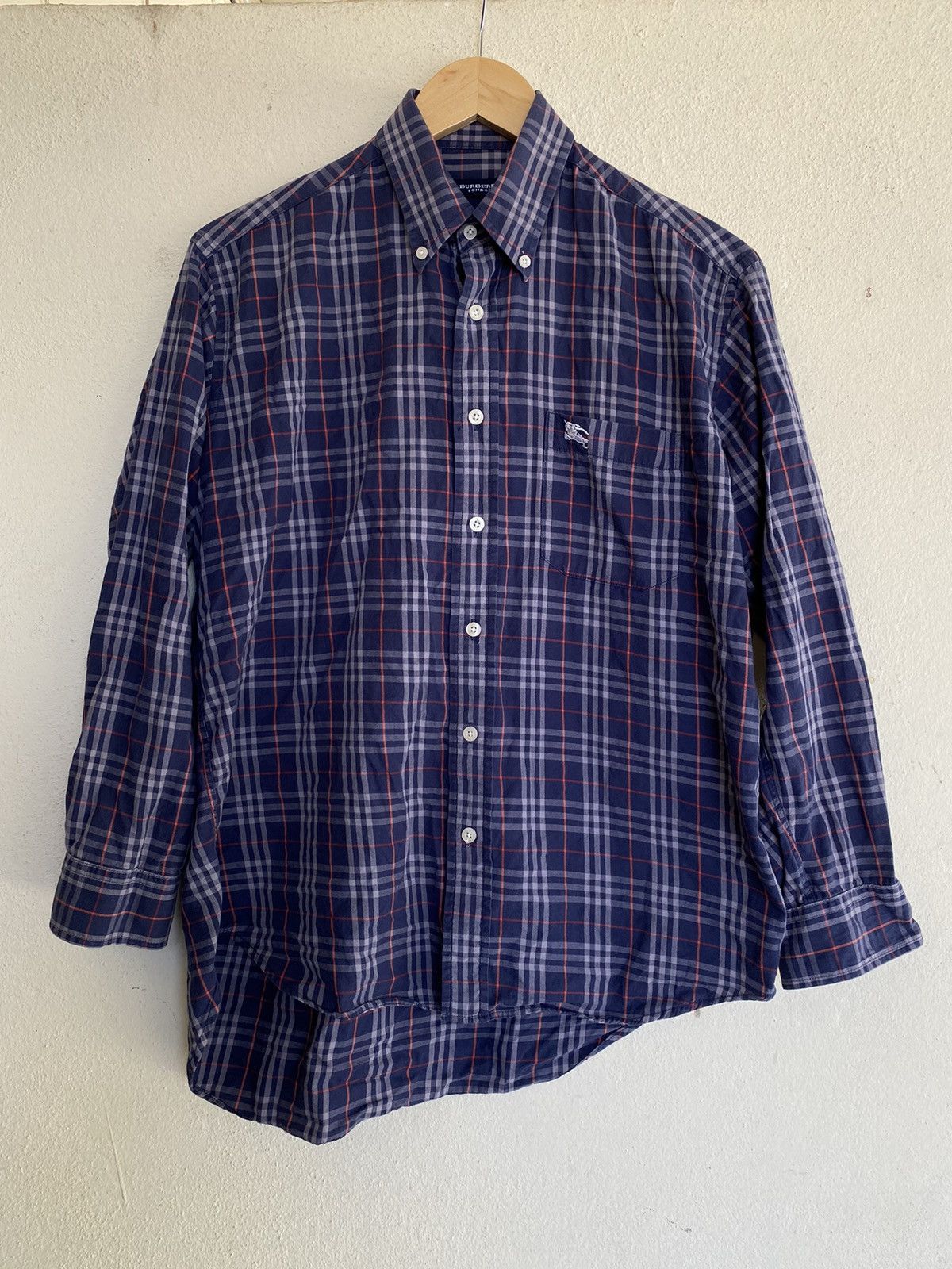 Burberry × Vintage 🔥Rare🔥 Vintage Burberrys Novacheck Shirt Button Up Size US M / EU 48-50 / 2 - 1 Thumbnail