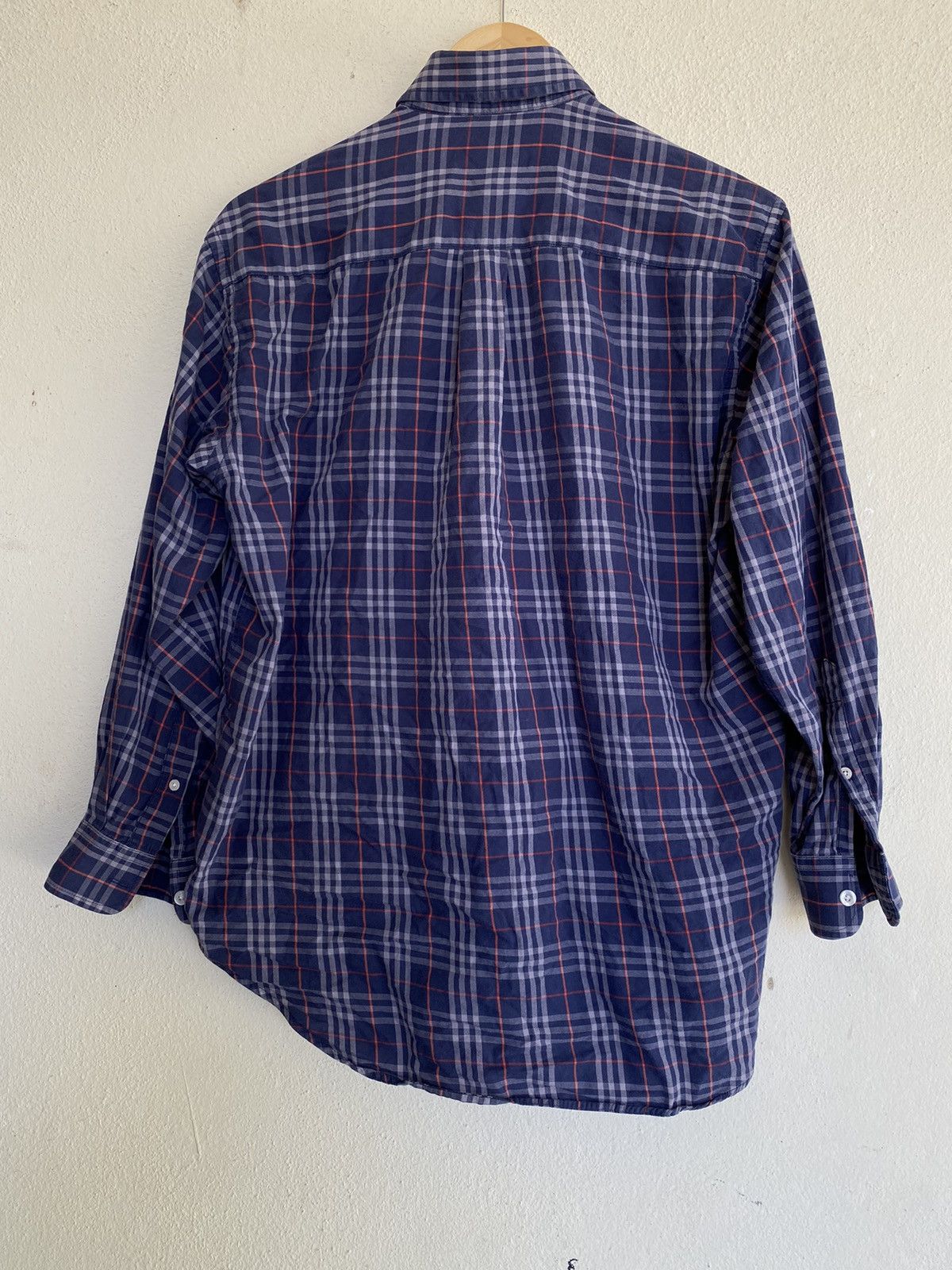 Burberry × Vintage 🔥Rare🔥 Vintage Burberrys Novacheck Shirt Button Up Size US M / EU 48-50 / 2 - 2 Thumbnail
