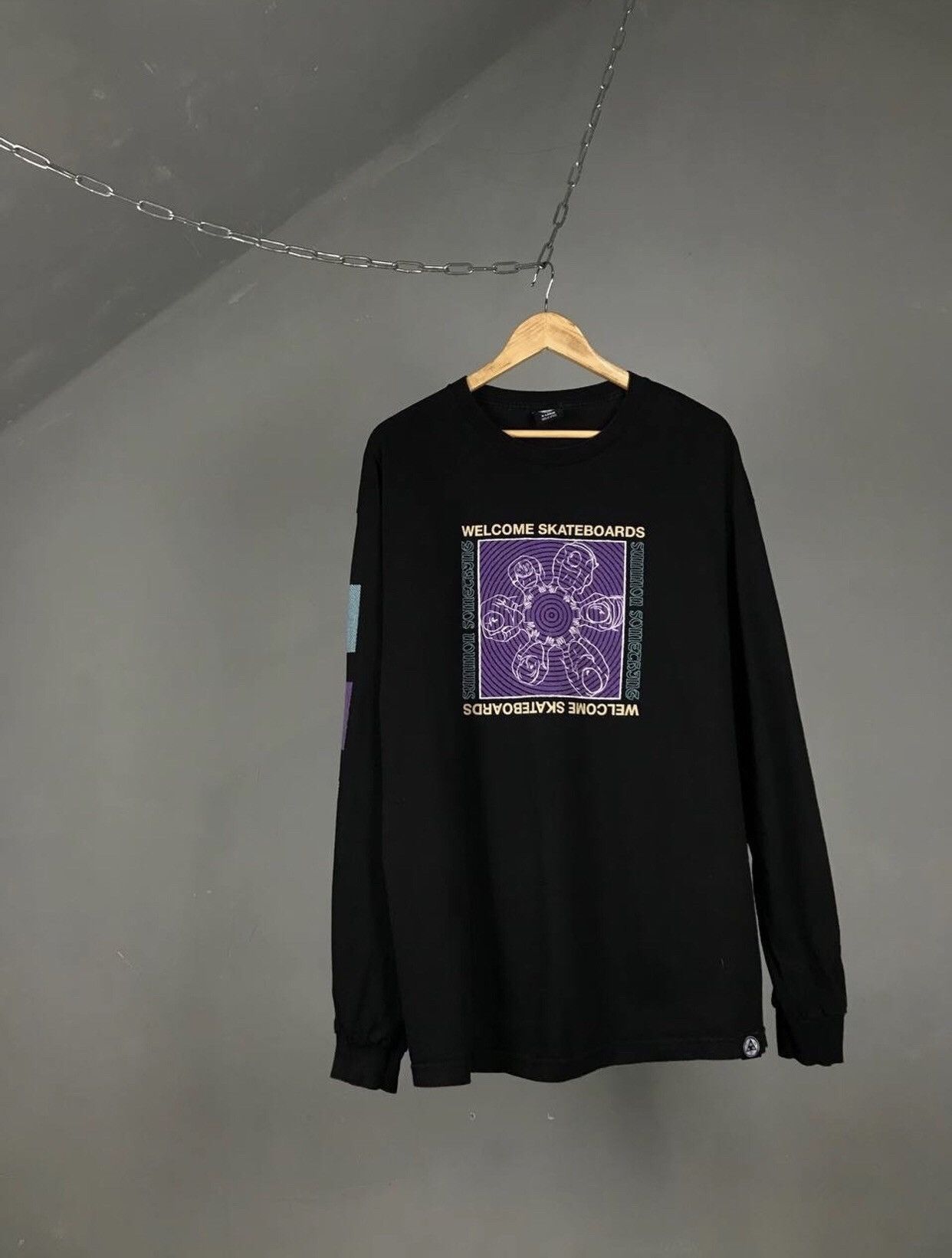 Welcome Skateboards Welcome Skateboards art overprinted longsleeve Size US XL / EU 56 / 4 - 1 Thumbnail