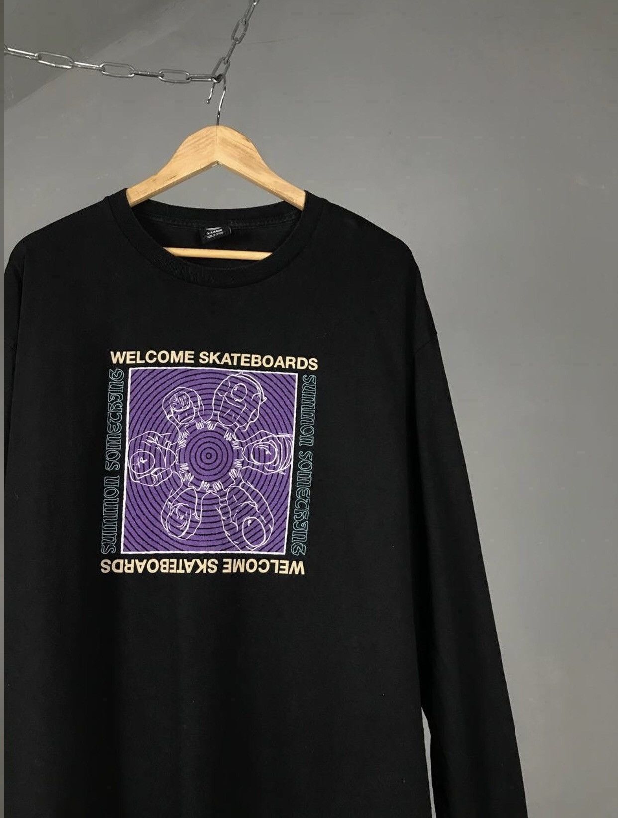 Welcome Skateboards Welcome Skateboards art overprinted longsleeve Size US XL / EU 56 / 4 - 2 Thumbnail