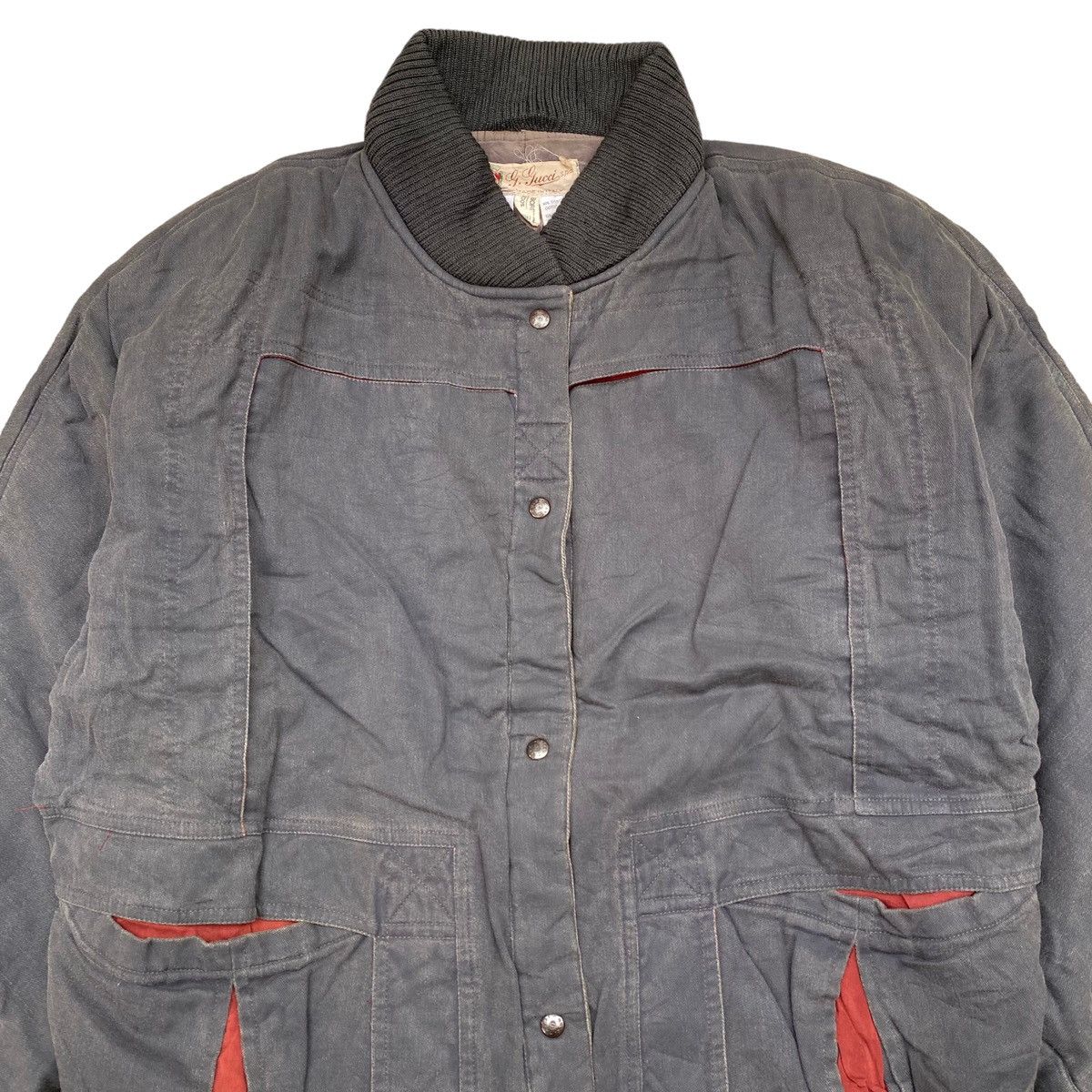 Gucci Vintage 80s Gucci Bomber Jacket Size US M / EU 48-50 / 2 - 5 Thumbnail