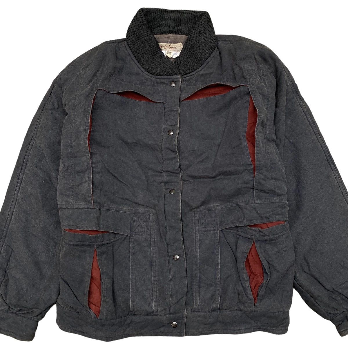 Gucci Vintage 80s Gucci Bomber Jacket Size US M / EU 48-50 / 2 - 2 Thumbnail