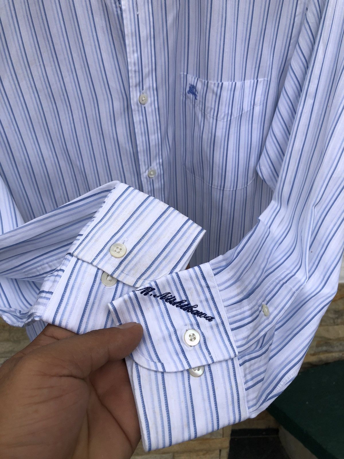 Burberry Last Drop🔥Rare🔥Vintage Burberry London Shirt Size M / US 6-8 / IT 42-44 - 8 Thumbnail