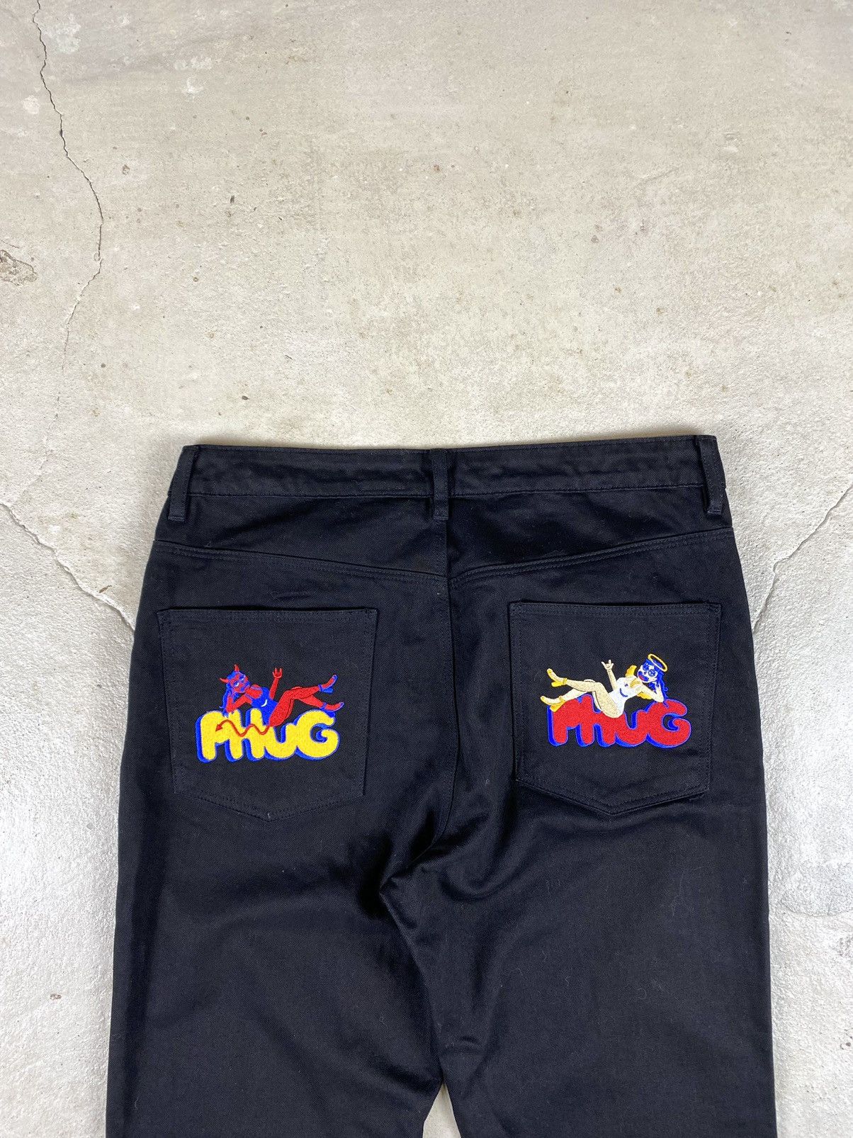 Vintage Phug Devils Angels Denim Pants Y2K Hype