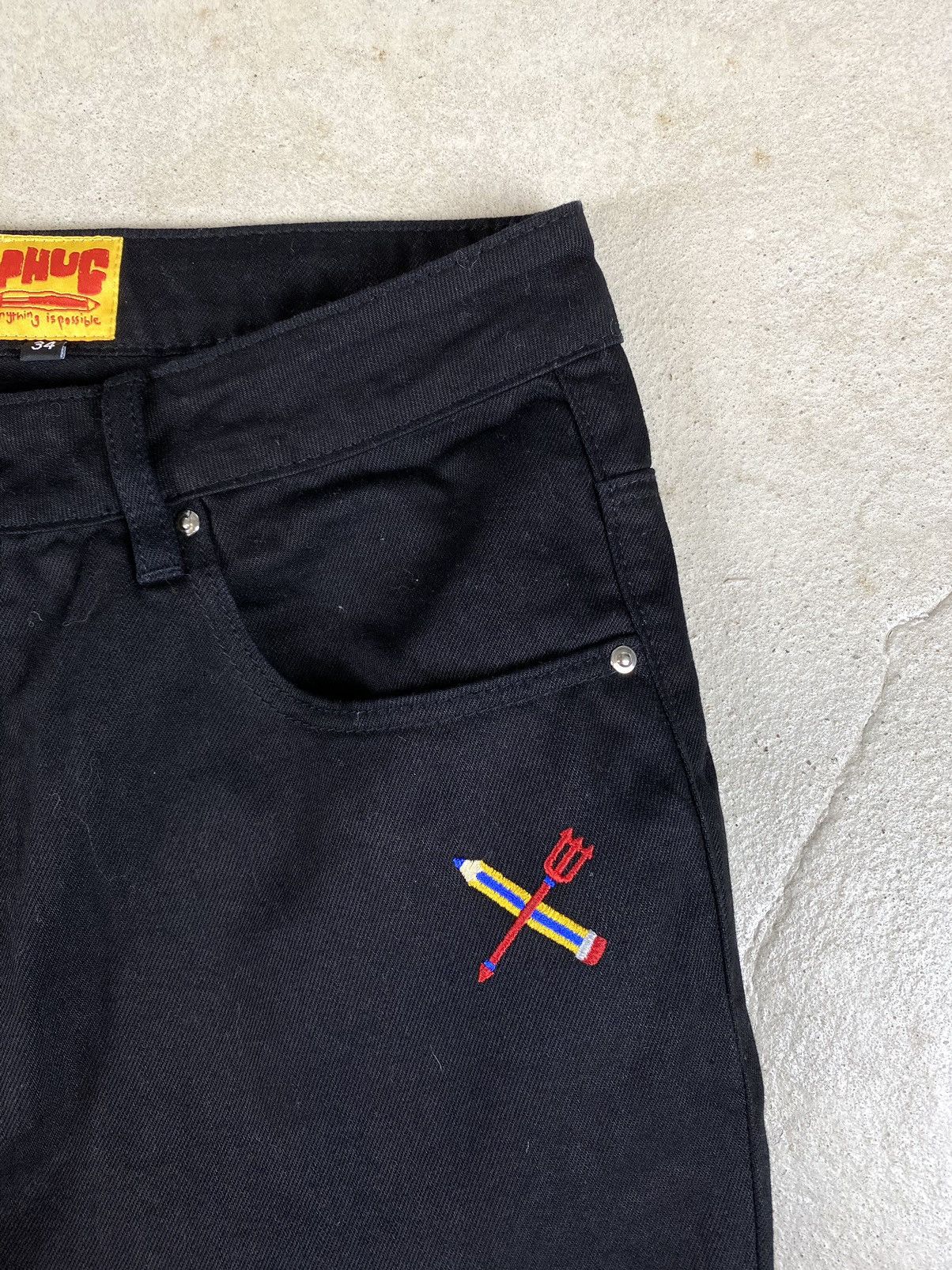 Grailed Vintage Phug Devils Angels Denim Pants Y2K Hype Size US 34 / EU 50 - 5 Thumbnail