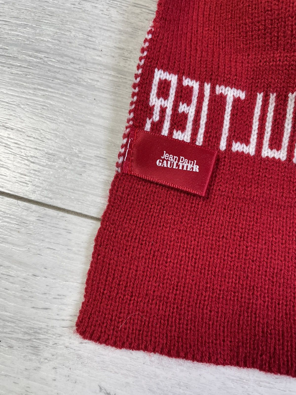Jean Paul Gaultier × Vintage Vintage Y2K Jean Paul Gaultier Scarf Stripes Streetwear Size ONE SIZE - 4 Thumbnail