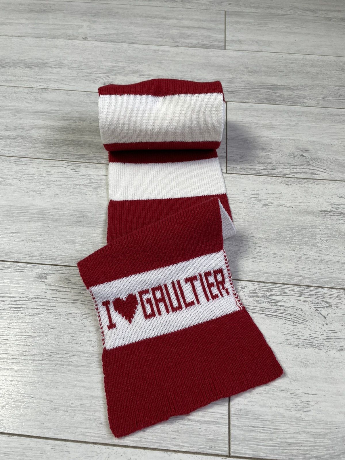 Jean Paul Gaultier × Vintage Vintage Y2K Jean Paul Gaultier Scarf Stripes Streetwear Size ONE SIZE - 2 Thumbnail