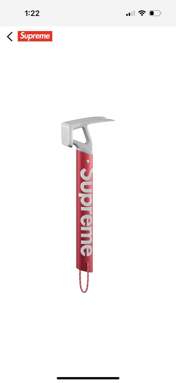 Supreme Supreme X MSR Camp Hammer (Red) | Grailed