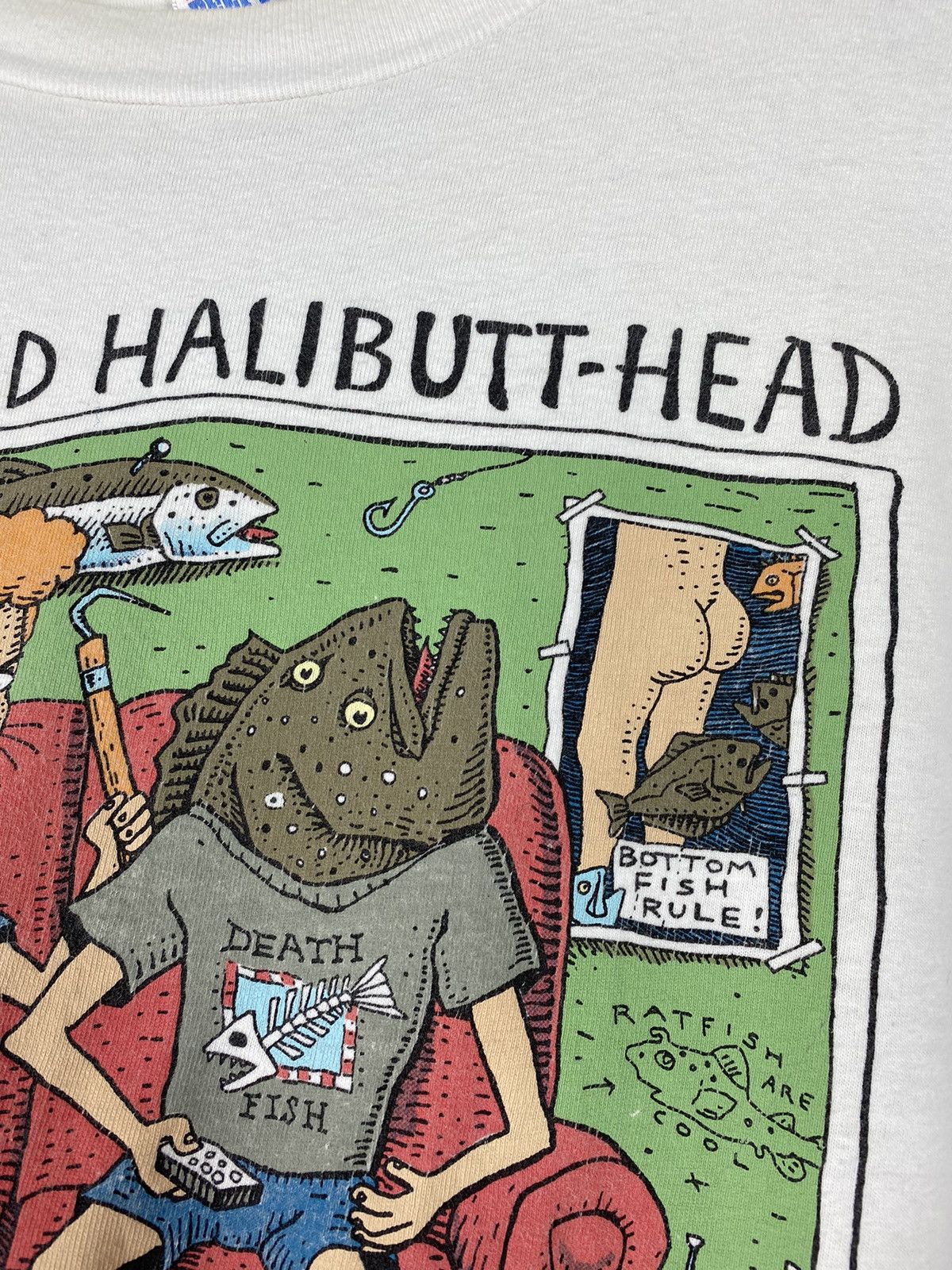 Other 1994 Beavis and Butthead Parody Beaver Halibutthead T Shirt Size US XL / EU 56 / 4 - 6 Thumbnail