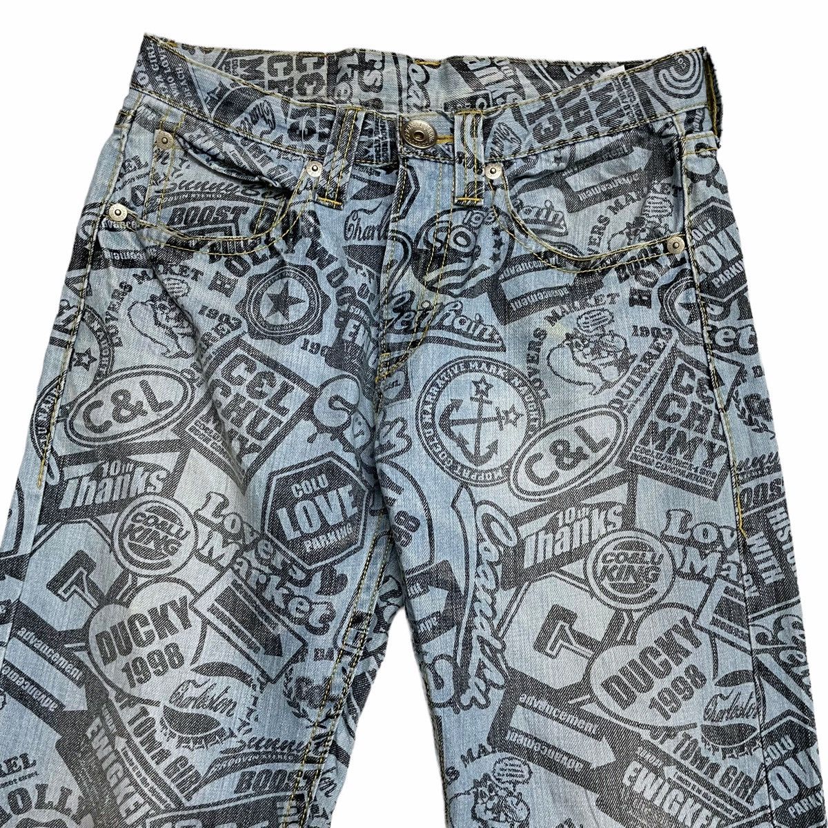 Hysteric Glamour × If Six Was Nine × Seditionaries 💥Japan Co & Lu Printed Denim Inspired Hysteric Glamour Size US 32 / EU 48 - 5 Thumbnail