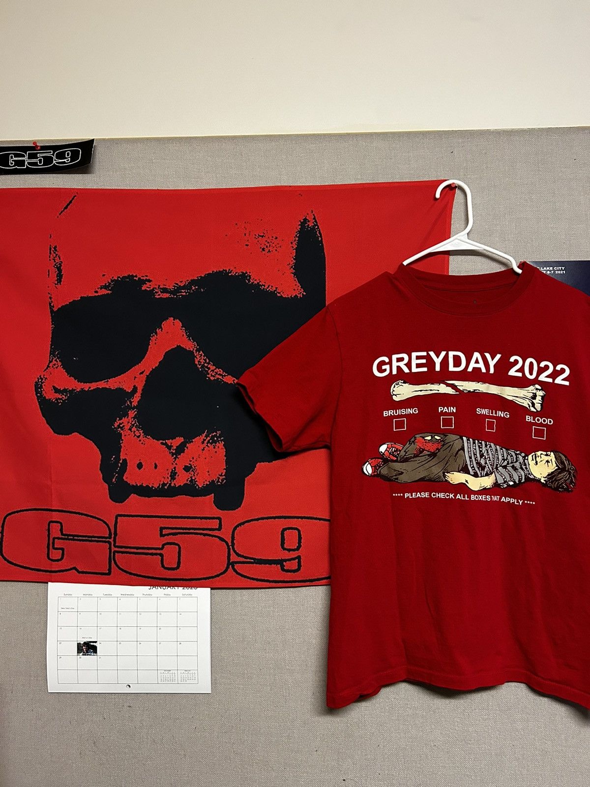 G59: SuicideBoys Grey Day purchases 2022 Broken Bones RED TEE MENS MEDIUM