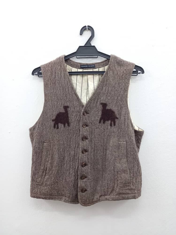 Tsumori Chisato Tsumori Chisato Camel Vest Size M / US 6-8 / IT 42-44 - 5 Thumbnail