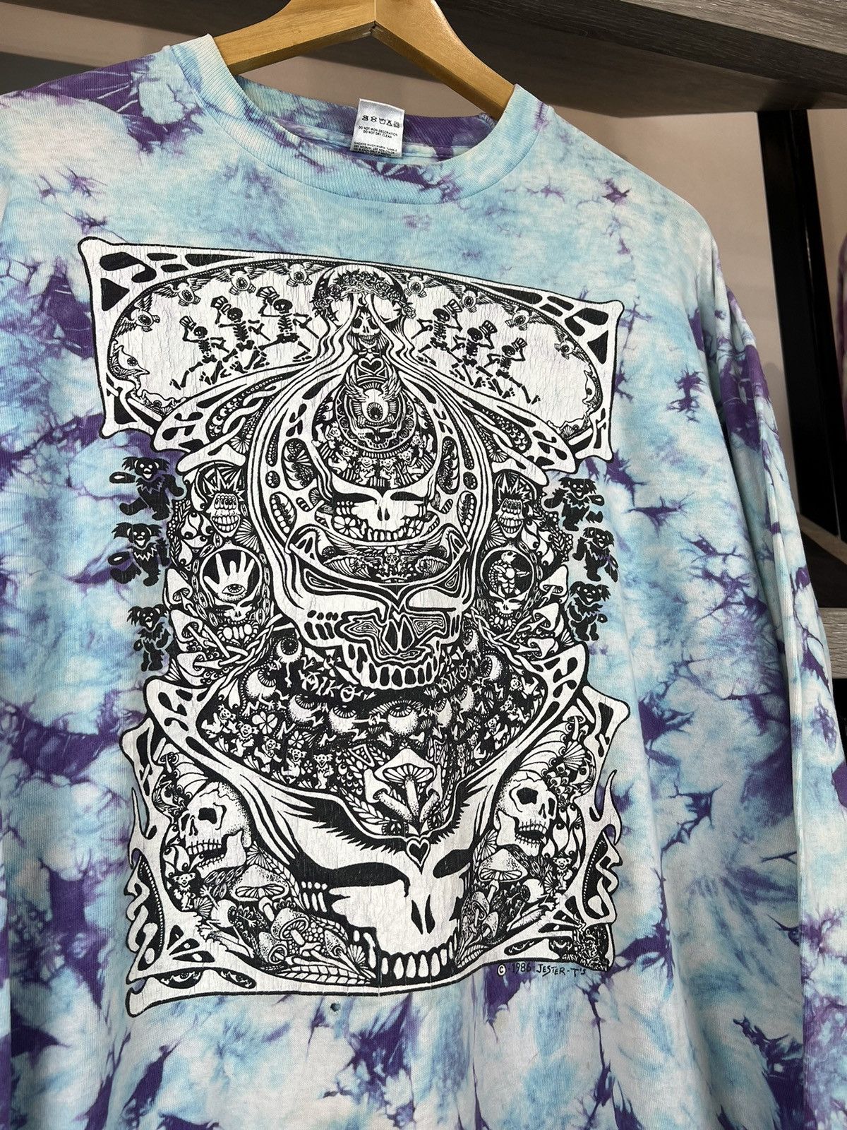 Band Tees × Grateful Dead × Vintage Vintage 1986’s Grateful Dead T-Shirt Size US XL / EU 56 / 4 - 4 Thumbnail