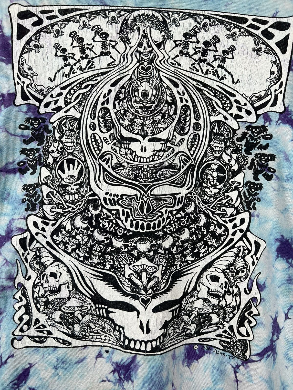 Band Tees × Grateful Dead × Vintage Vintage 1986’s Grateful Dead T-Shirt Size US XL / EU 56 / 4 - 5 Thumbnail