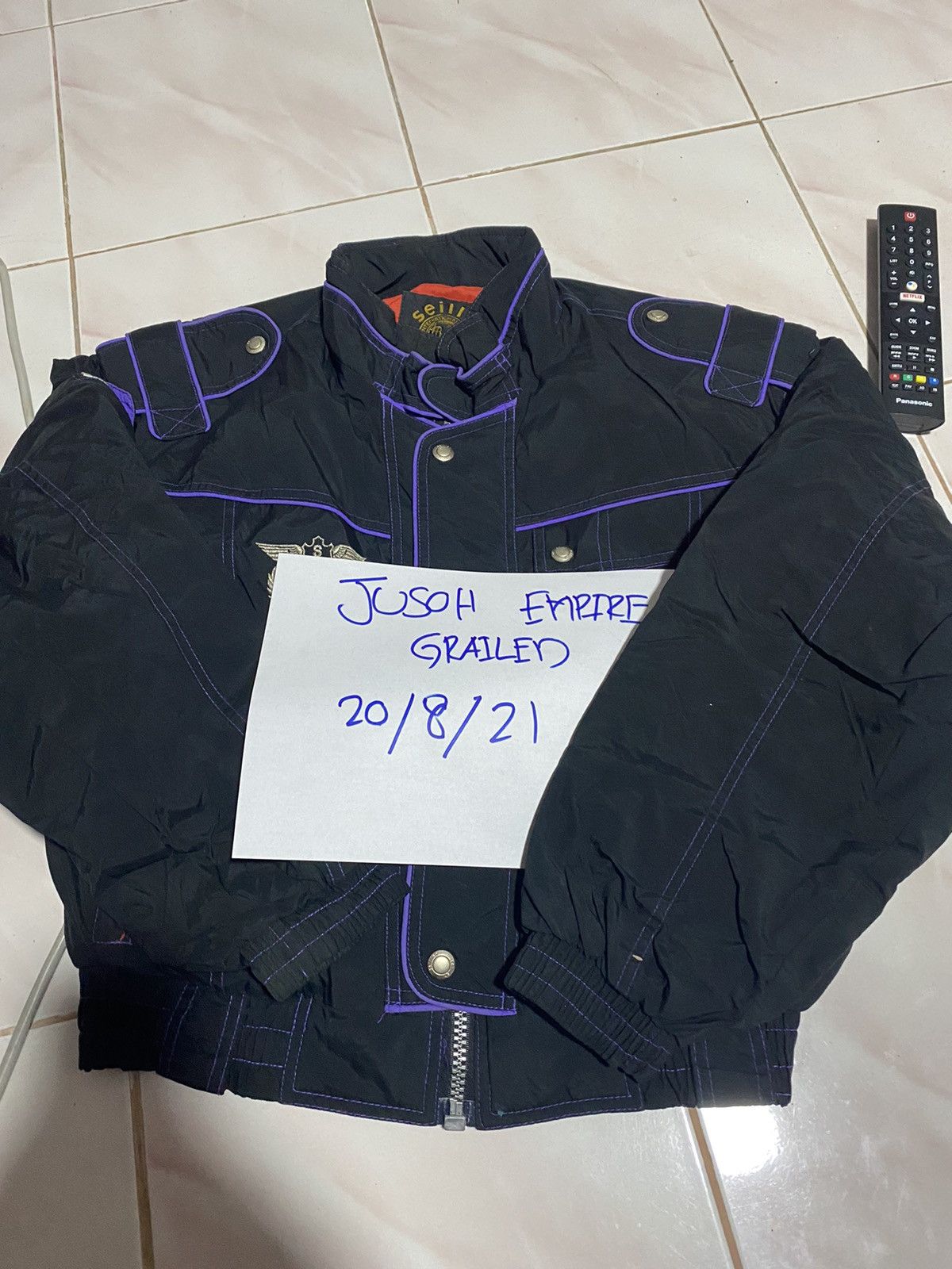 Vintage Vintage Seiler International Bomber Jacket – 1980s Military Size US L / EU 52-54 / 3 - 10 Thumbnail