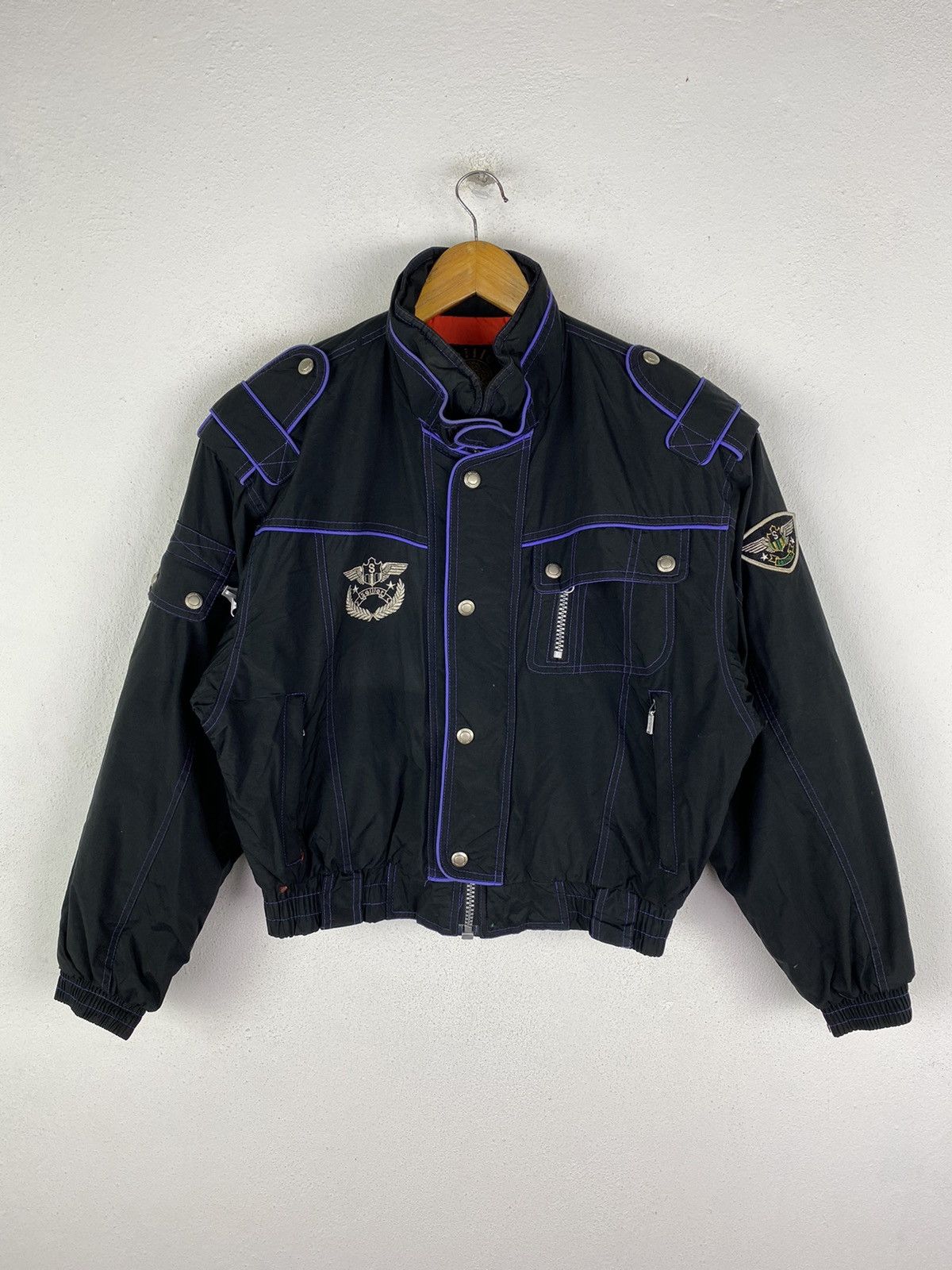 Vintage Vintage Seiler International Bomber Jacket – 1980s Military Size US L / EU 52-54 / 3 - 3 Thumbnail