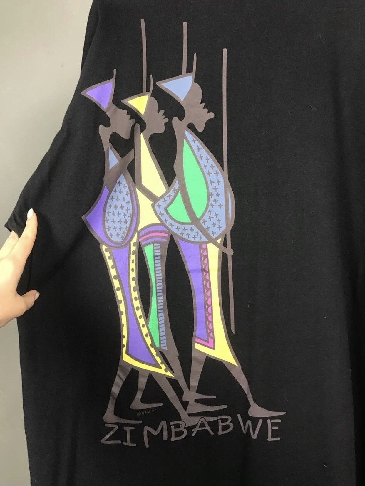 Handmade × Vintage Handmade in Zimbabwe vintage art streetwear tee Size US XXL / EU 58 / 5 - 9 Thumbnail