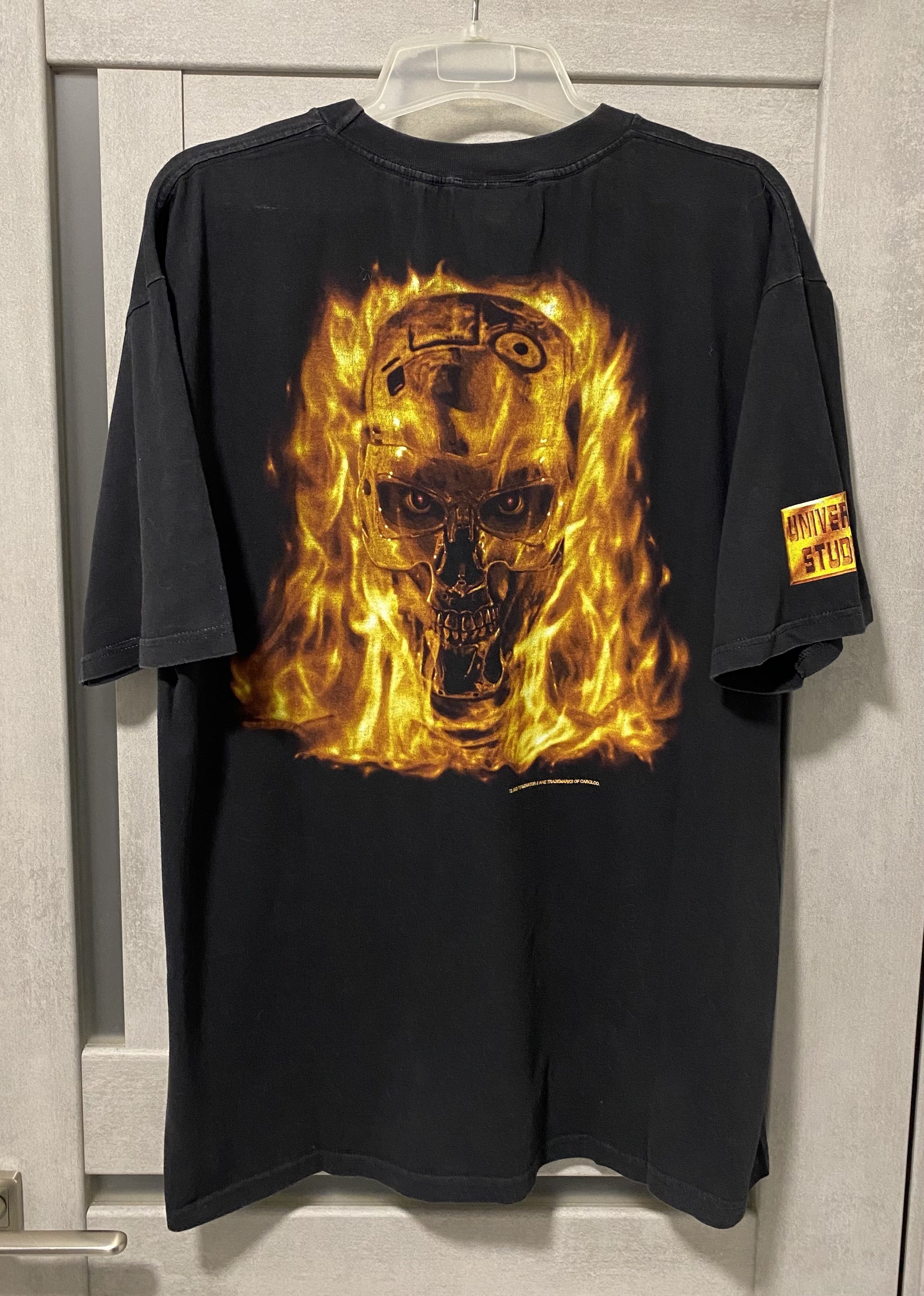 image of Movie x Vintage 1996 Terminator 2 Battle Across Time T-Shirt in Black, Men's (Size XL)