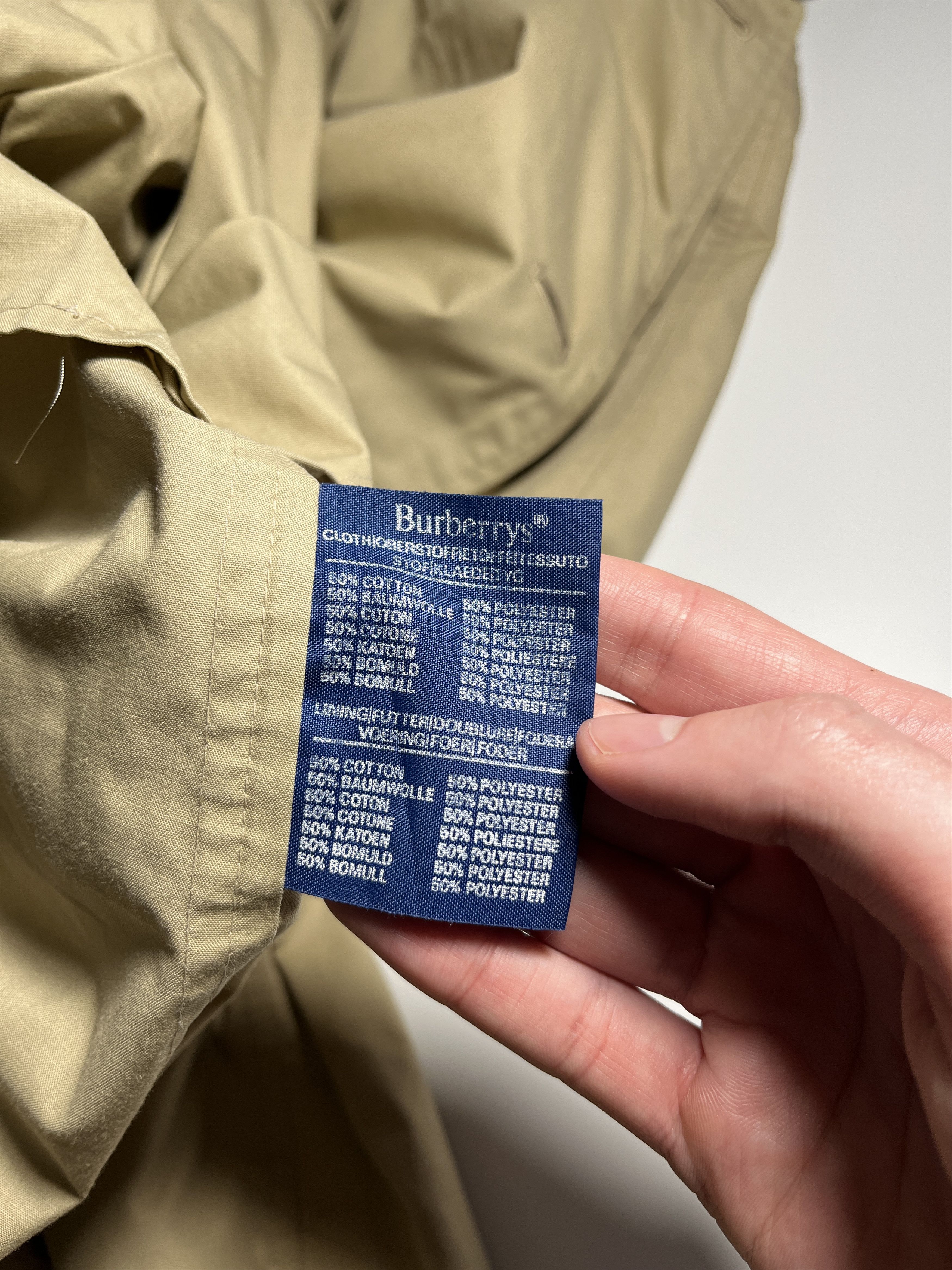 Burberry × Vintage Vintage 90s Burberrys Beige Trench Coat Size XL Size US XL / EU 56 / 4 - 12 Thumbnail