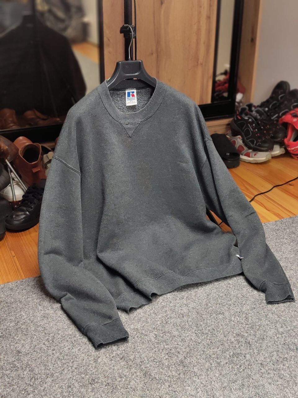 Russell Athletic Vintage 90's Russell Athletic USA Blank Crewneck Sweatshirt Size US XL / EU 56 / 4 - 22 Thumbnail