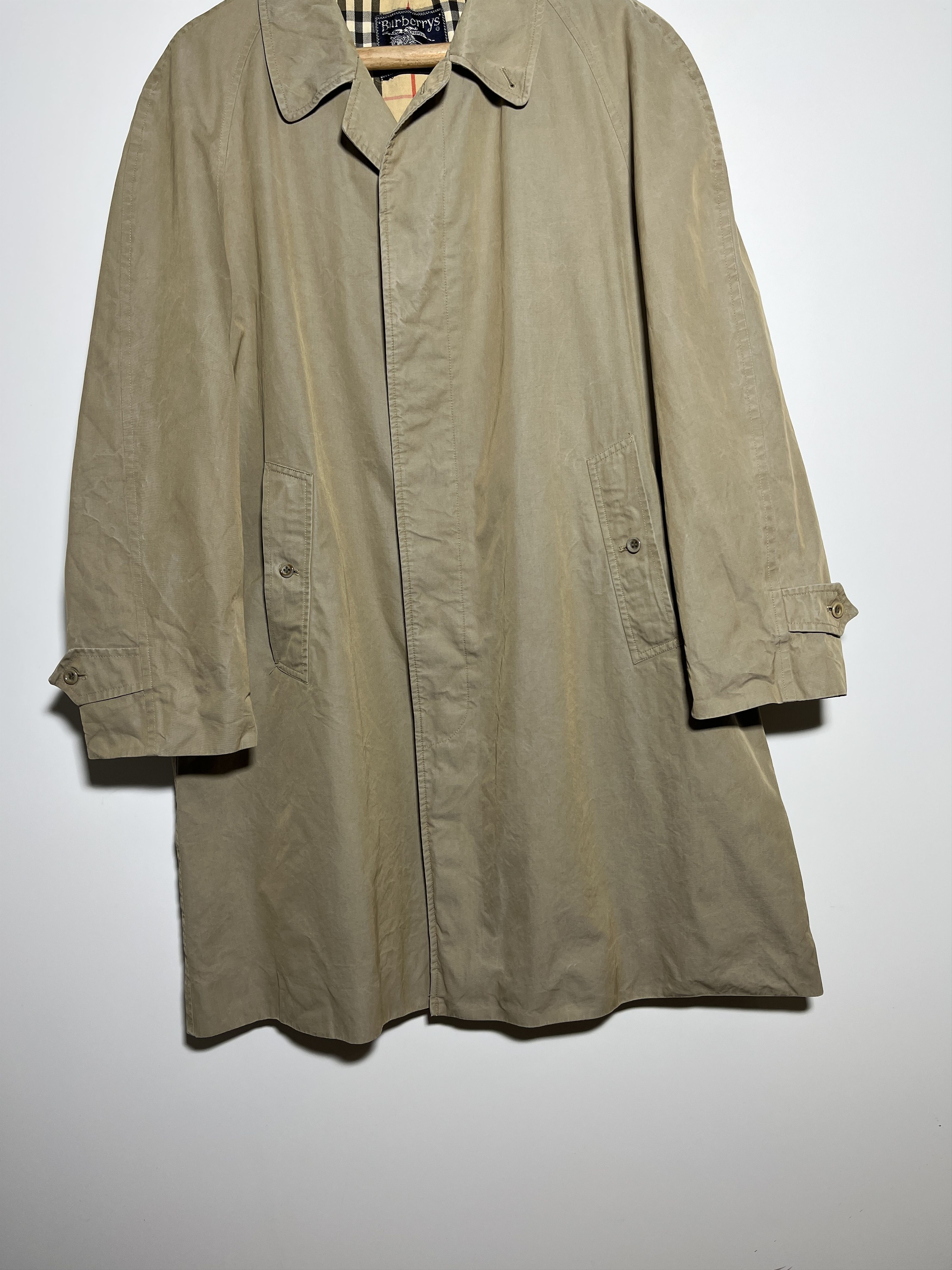 Burberry Vintage 90s Burberrys Nova Check Beige Trench Coat Size M Size US M / EU 48-50 / 2 - 6 Thumbnail