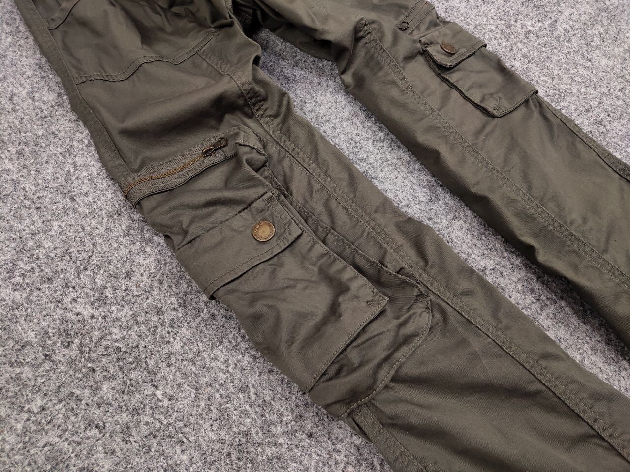 Japanese Brand Vintage 90's Japanese Baggy Multi Pocket Cargo pants Womens Size 28" / US 6 / IT 42 - 9 Thumbnail