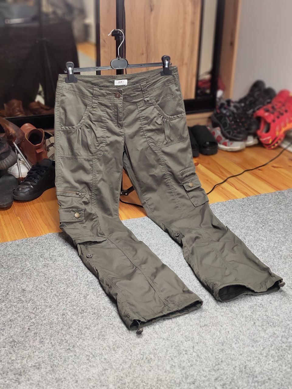 Japanese Brand Vintage 90's Japanese Baggy Multi Pocket Cargo pants Womens Size 28" / US 6 / IT 42 - 20 Thumbnail