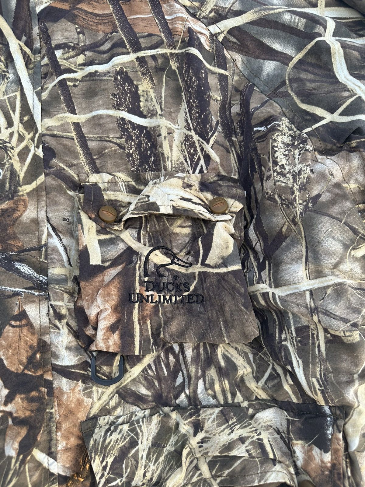 Vintage VINTAGE DUCKS UNLIMITED REALTREE CAMO RAIN BLOCKER MOUNTAIN Size US XL / EU 56 / 4 - 2 Thumbnail