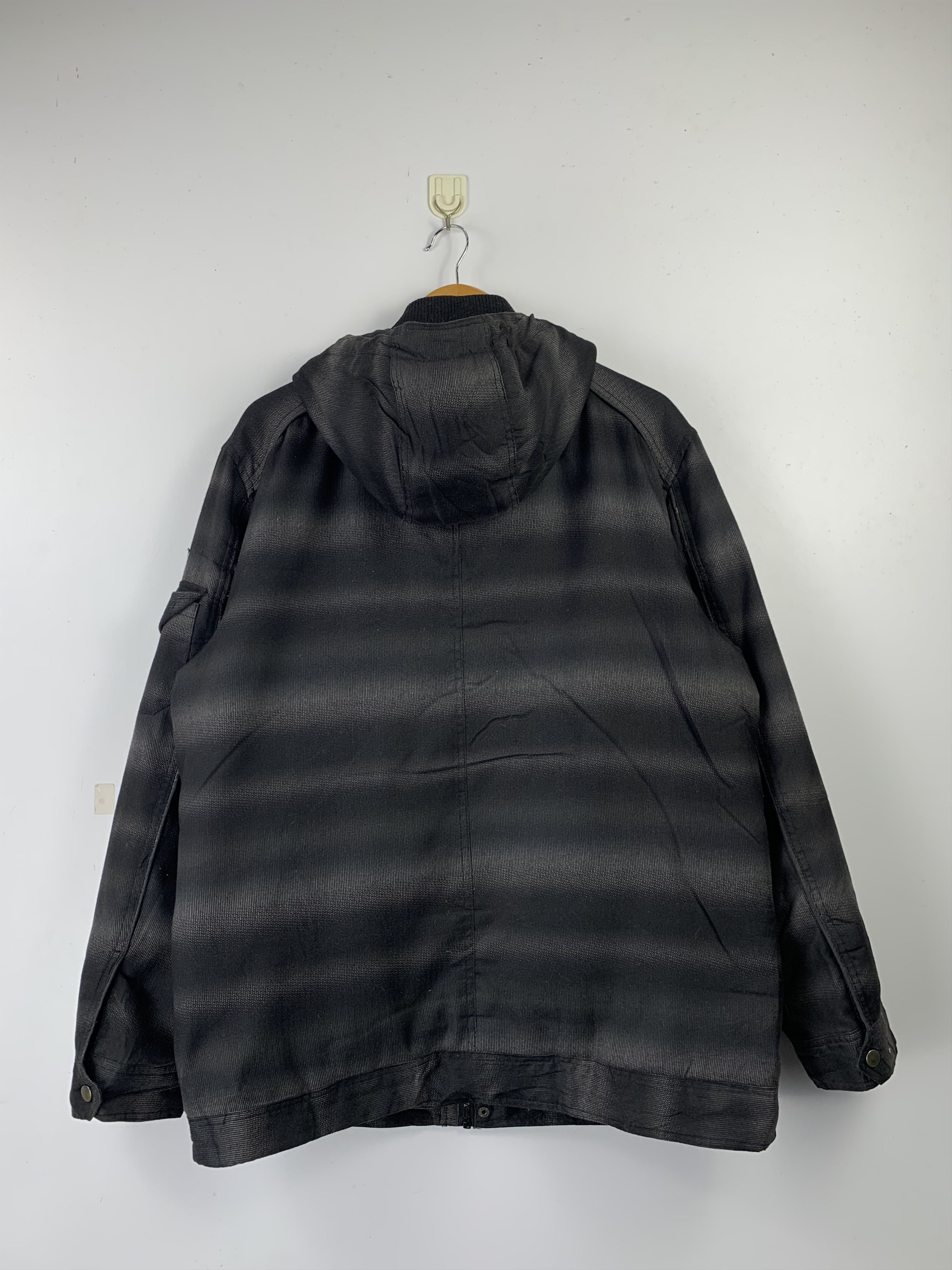 Japanese Brand Vintage Japanese Brand Shadow Striped Puffer Jacket J1498 Size US XL / EU 56 / 4 - 2 Thumbnail