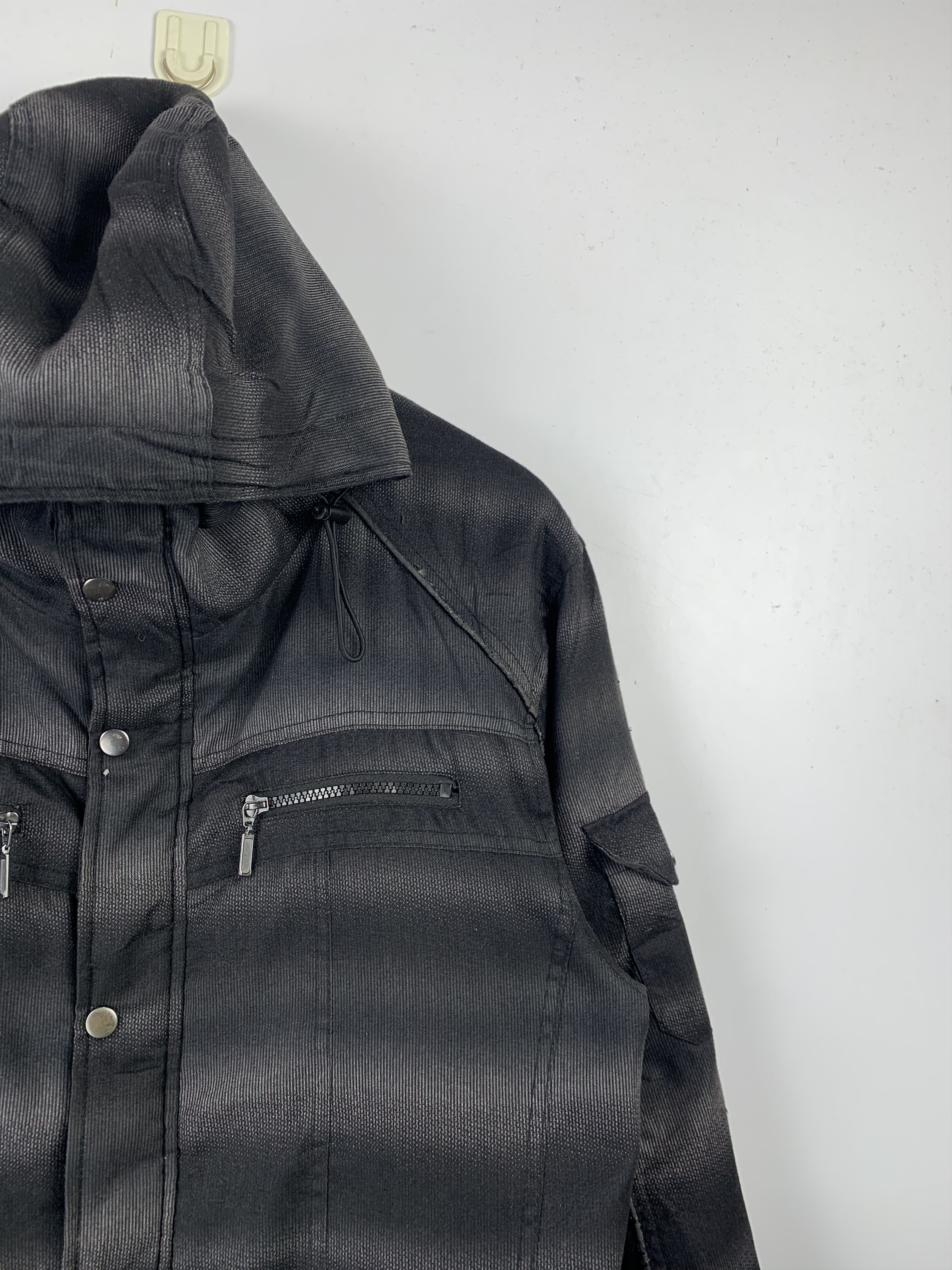 Japanese Brand Vintage Japanese Brand Shadow Striped Puffer Jacket J1498 Size US XL / EU 56 / 4 - 6 Thumbnail
