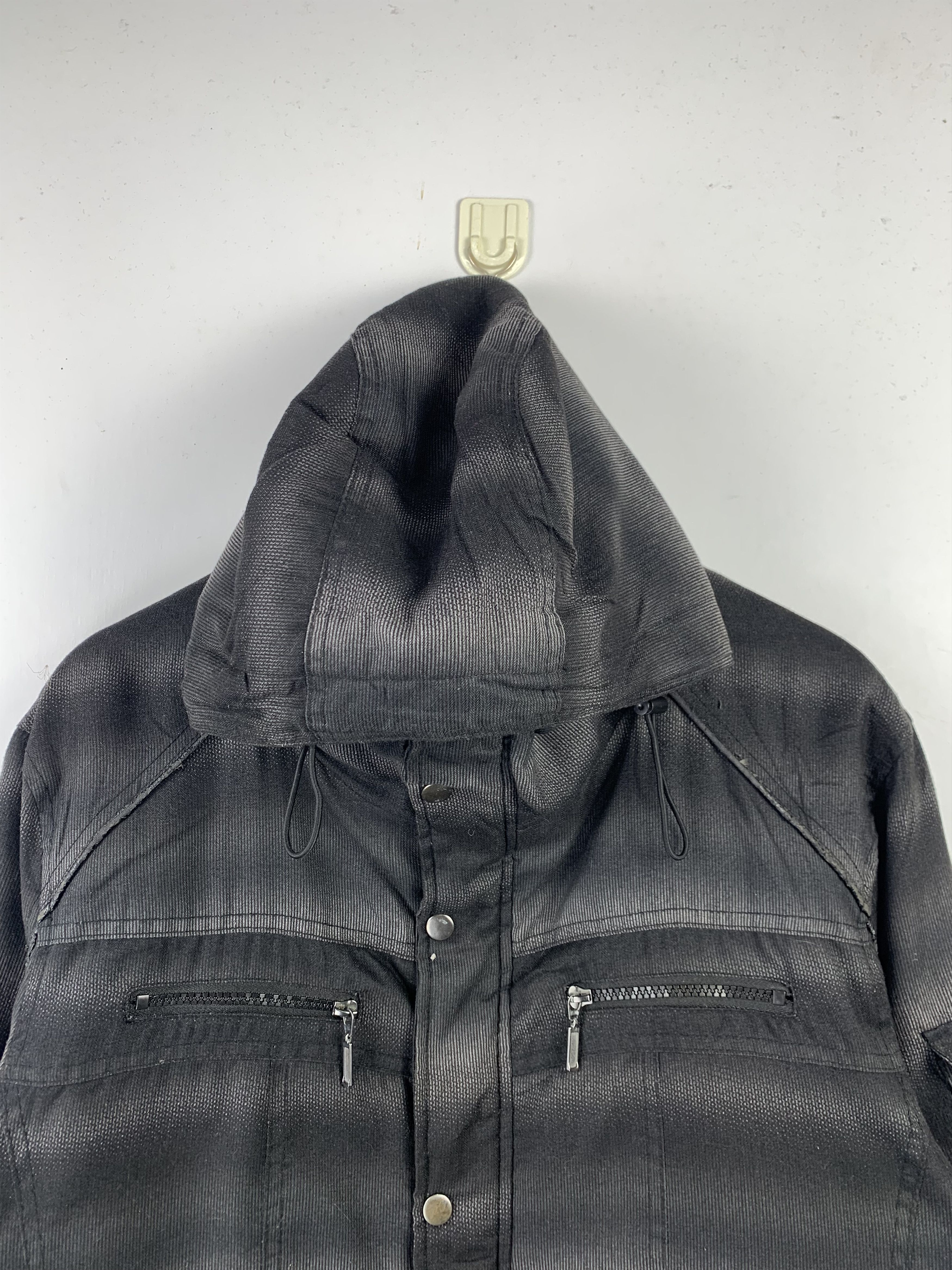Japanese Brand Vintage Japanese Brand Shadow Striped Puffer Jacket J1498 Size US XL / EU 56 / 4 - 3 Thumbnail