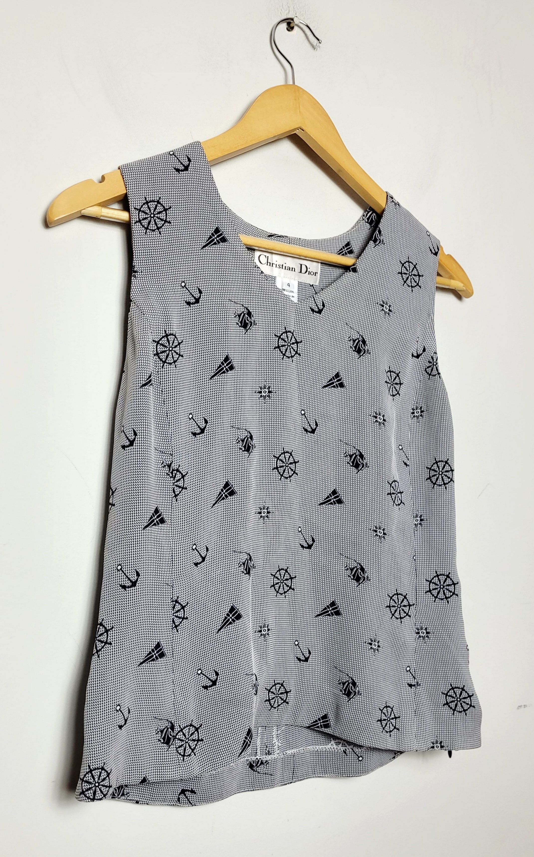 Dior vintage Christian Dior top Size S / US 4 / IT 40 - 3 Thumbnail