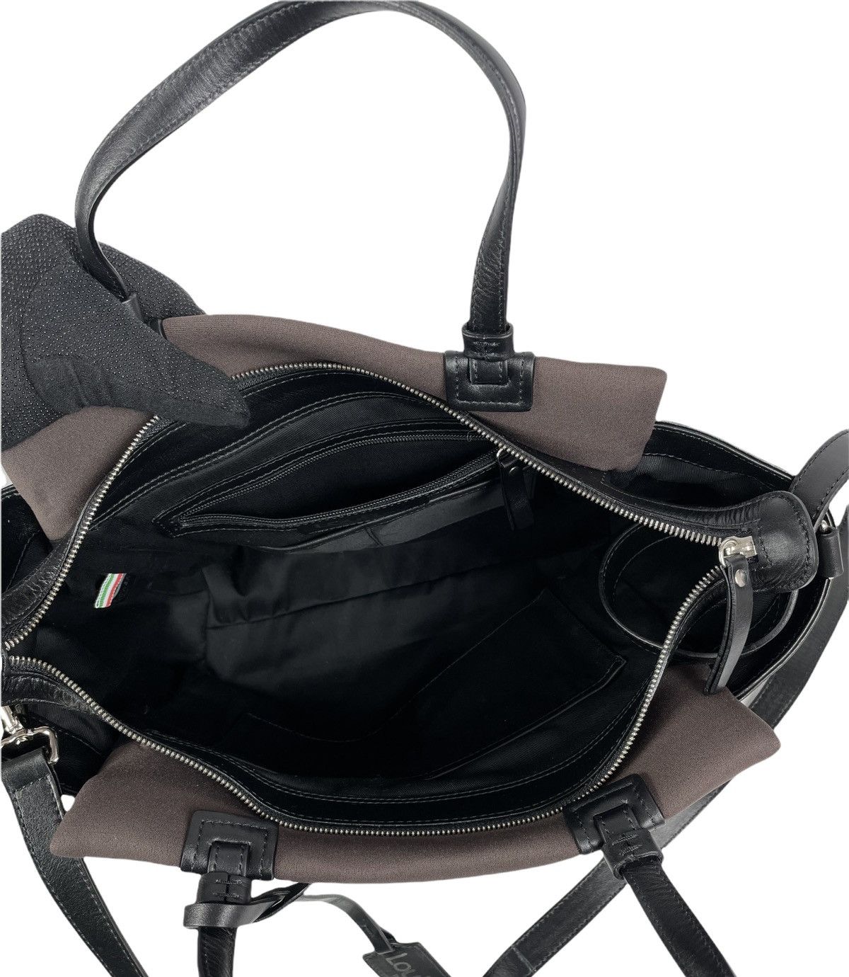 Designer LouBay Italy Soft Handbag nylon + leather Size ONE SIZE - 11 Thumbnail