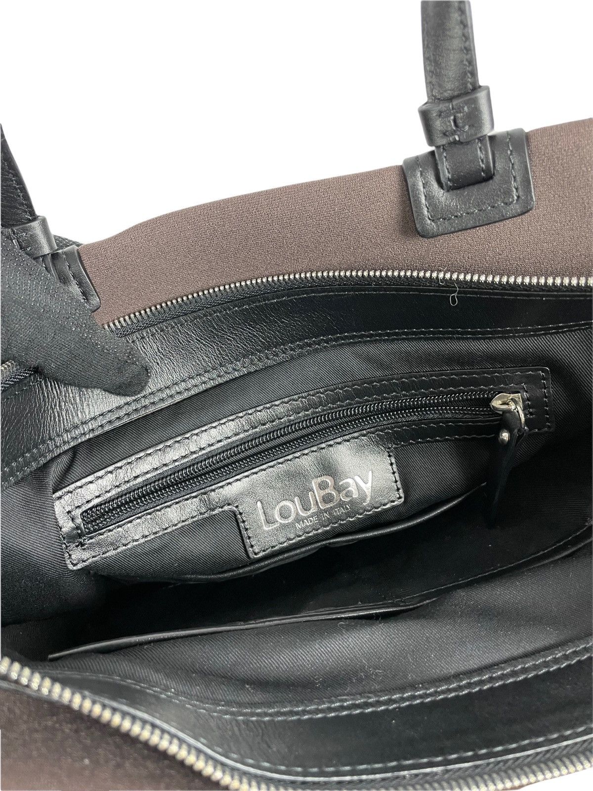 Designer LouBay Italy Soft Handbag nylon + leather Size ONE SIZE - 12 Thumbnail