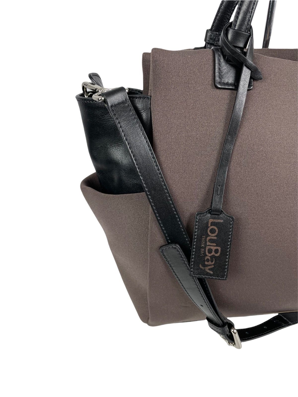 Designer LouBay Italy Soft Handbag nylon + leather Size ONE SIZE - 2 Thumbnail