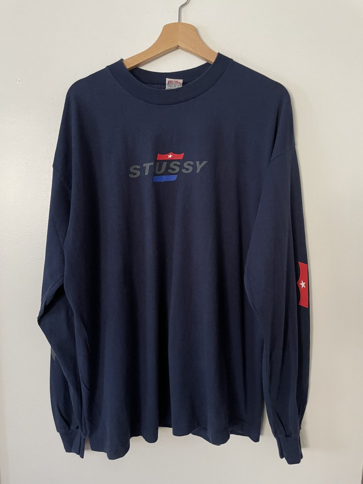 Vintage 90s Stüssy long sleeve tee Long Sleeve T Shirts