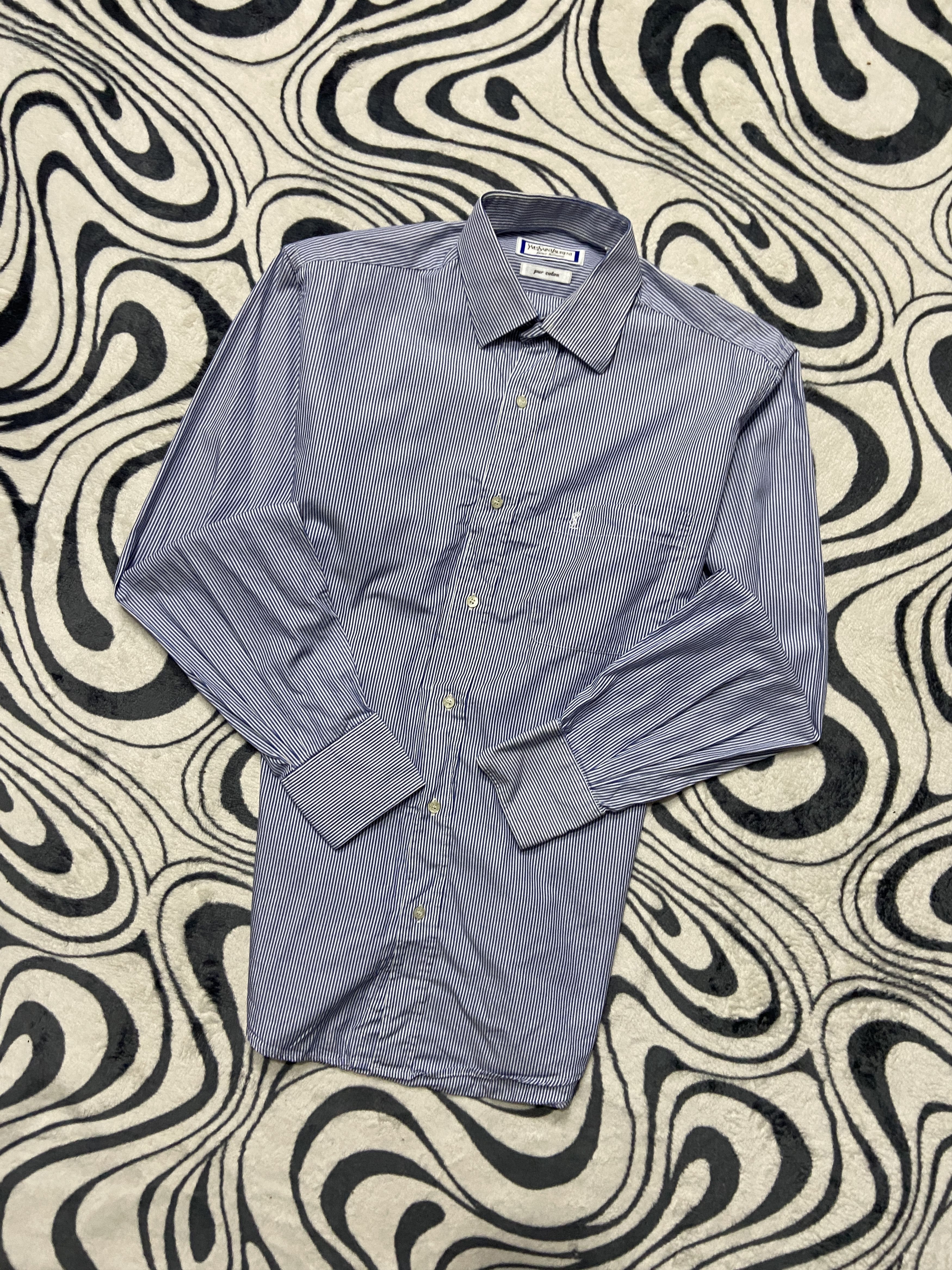 Yves Saint Laurent Yves Saint Laurent YSL Men's Long Sleeve Shirt Size US M / EU 48-50 / 2 - 1 Thumbnail