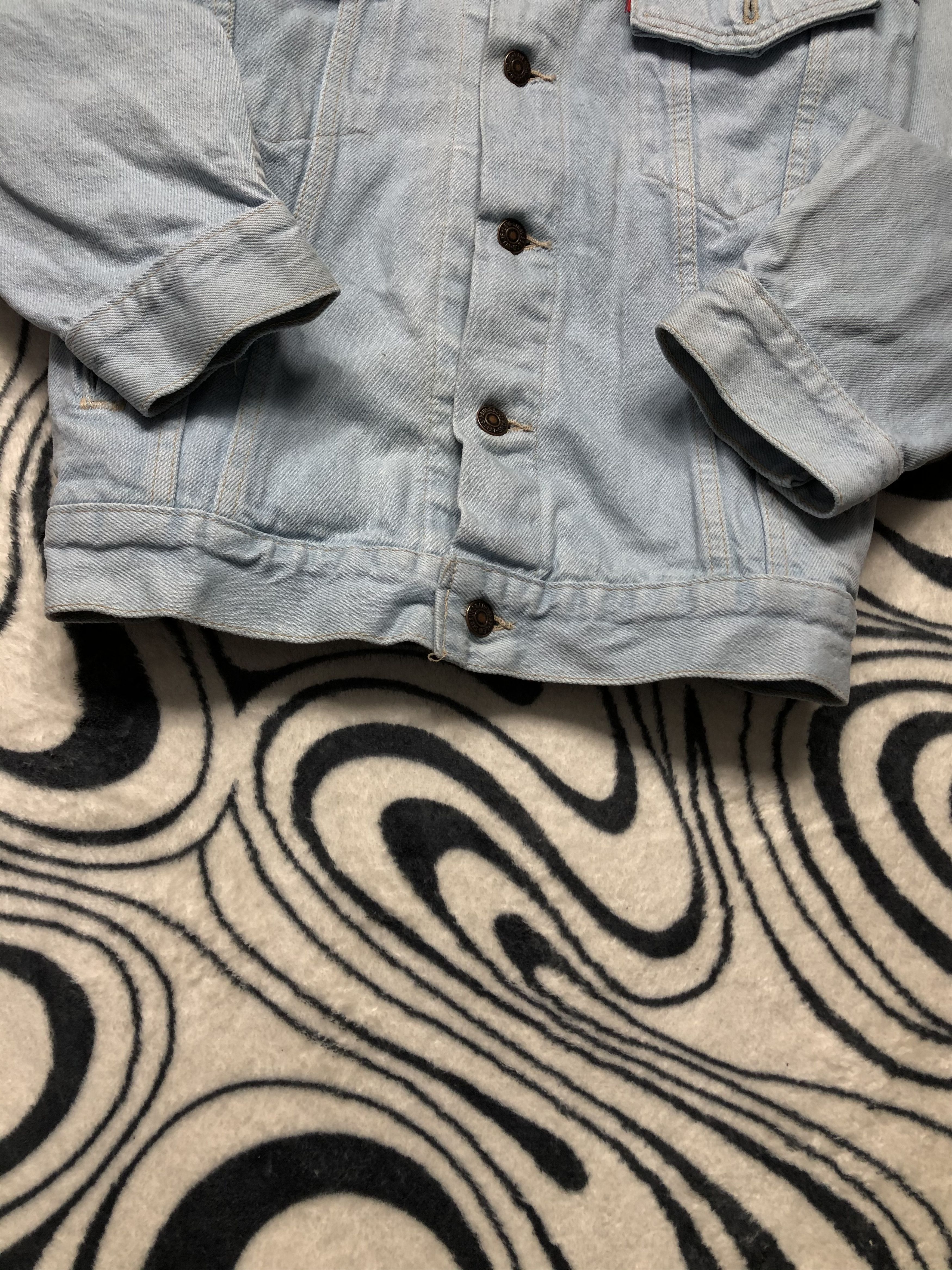 Levi's Levis 90s Vintage Mens Denim Jacket Made In Usa Size US L / EU 52-54 / 3 - 3 Thumbnail