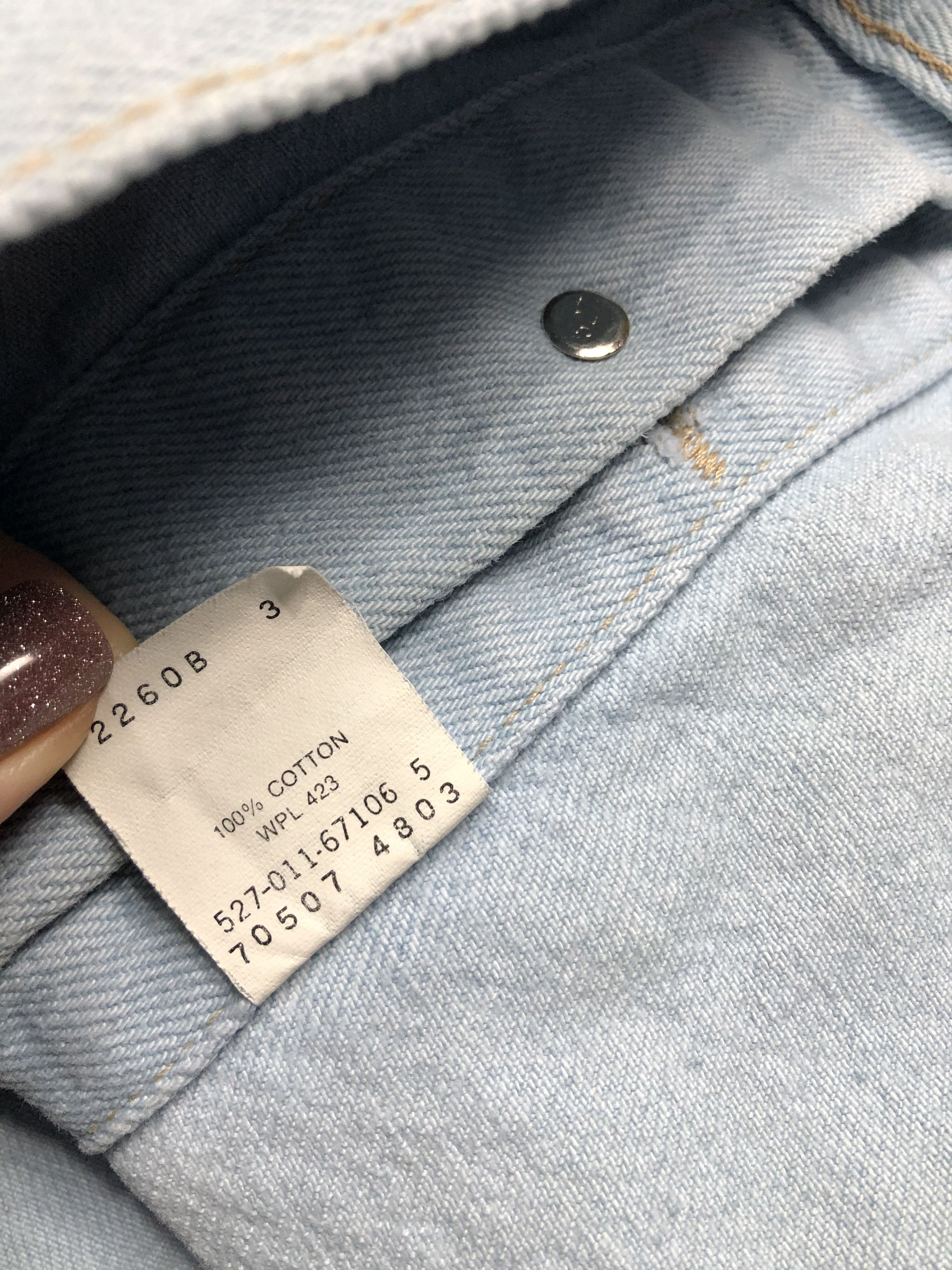 Levi's Levis 90s Vintage Mens Denim Jacket Made In Usa Size US L / EU 52-54 / 3 - 9 Thumbnail