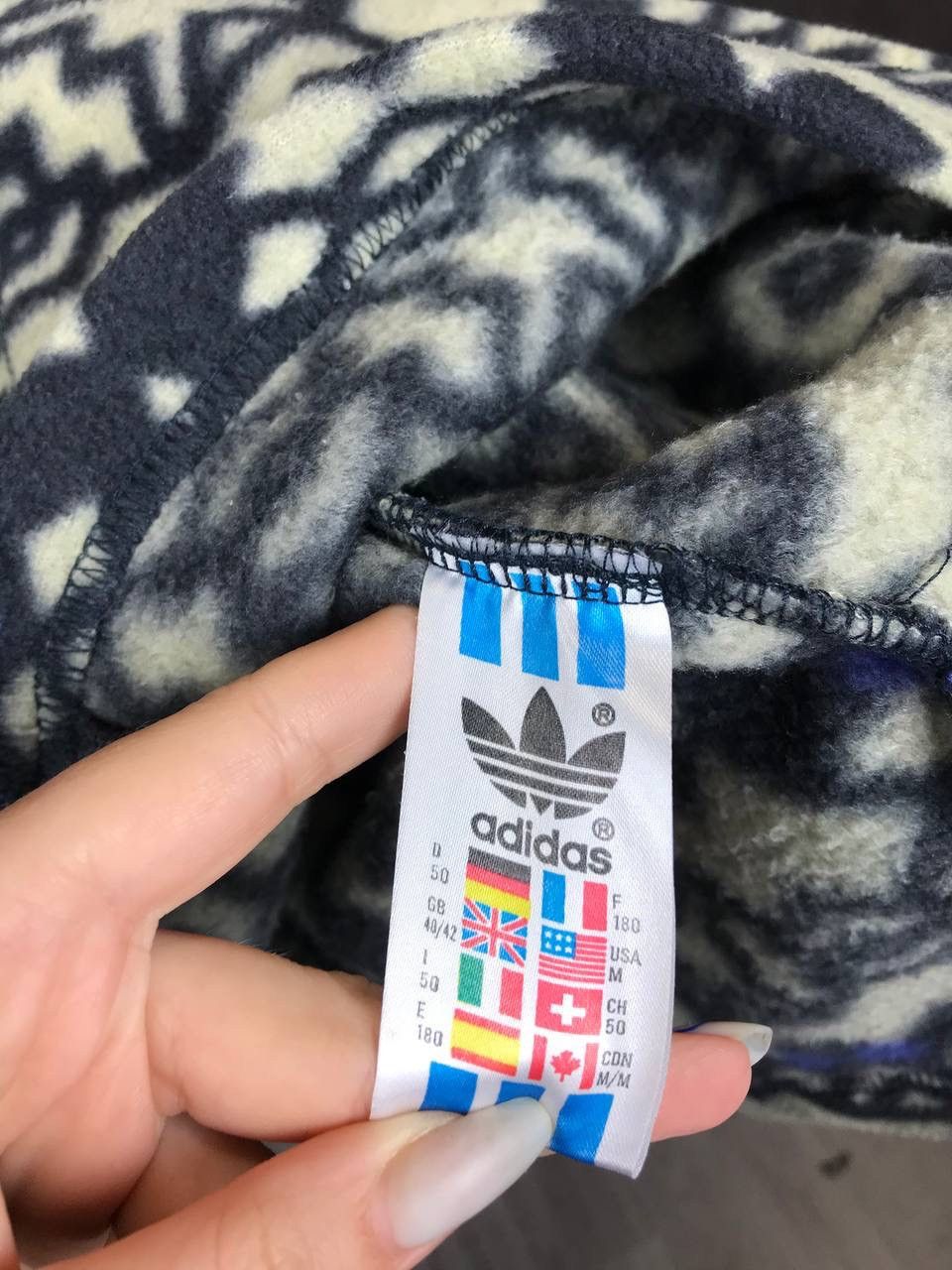 Adidas Adidas vintage streetwear multicolo crazy fleece sweatshirt Size US M / EU 48-50 / 2 - 5 Thumbnail