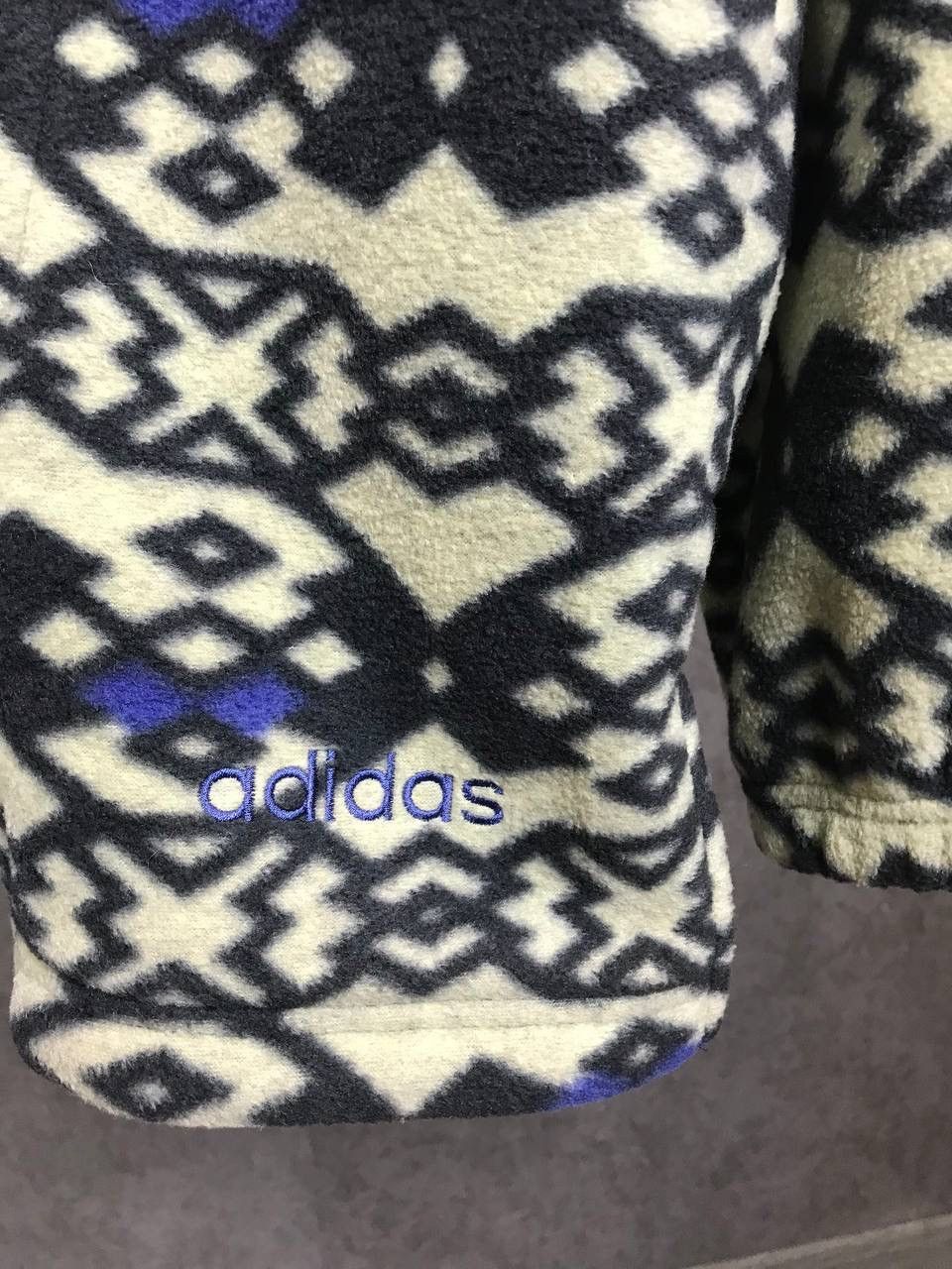 Adidas Adidas vintage streetwear multicolo crazy fleece sweatshirt Size US M / EU 48-50 / 2 - 3 Thumbnail