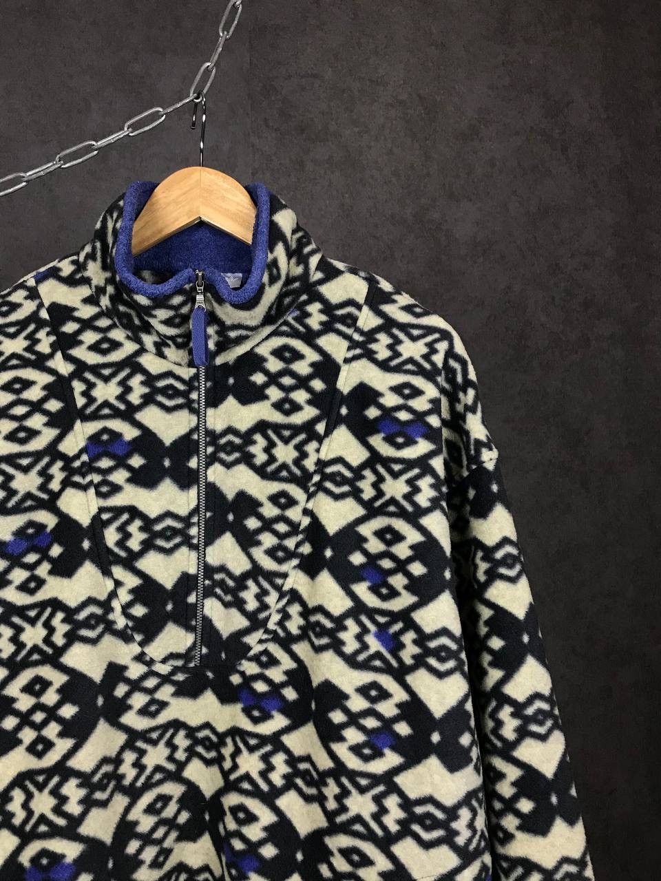Adidas Adidas vintage streetwear multicolo crazy fleece sweatshirt Size US M / EU 48-50 / 2 - 2 Thumbnail