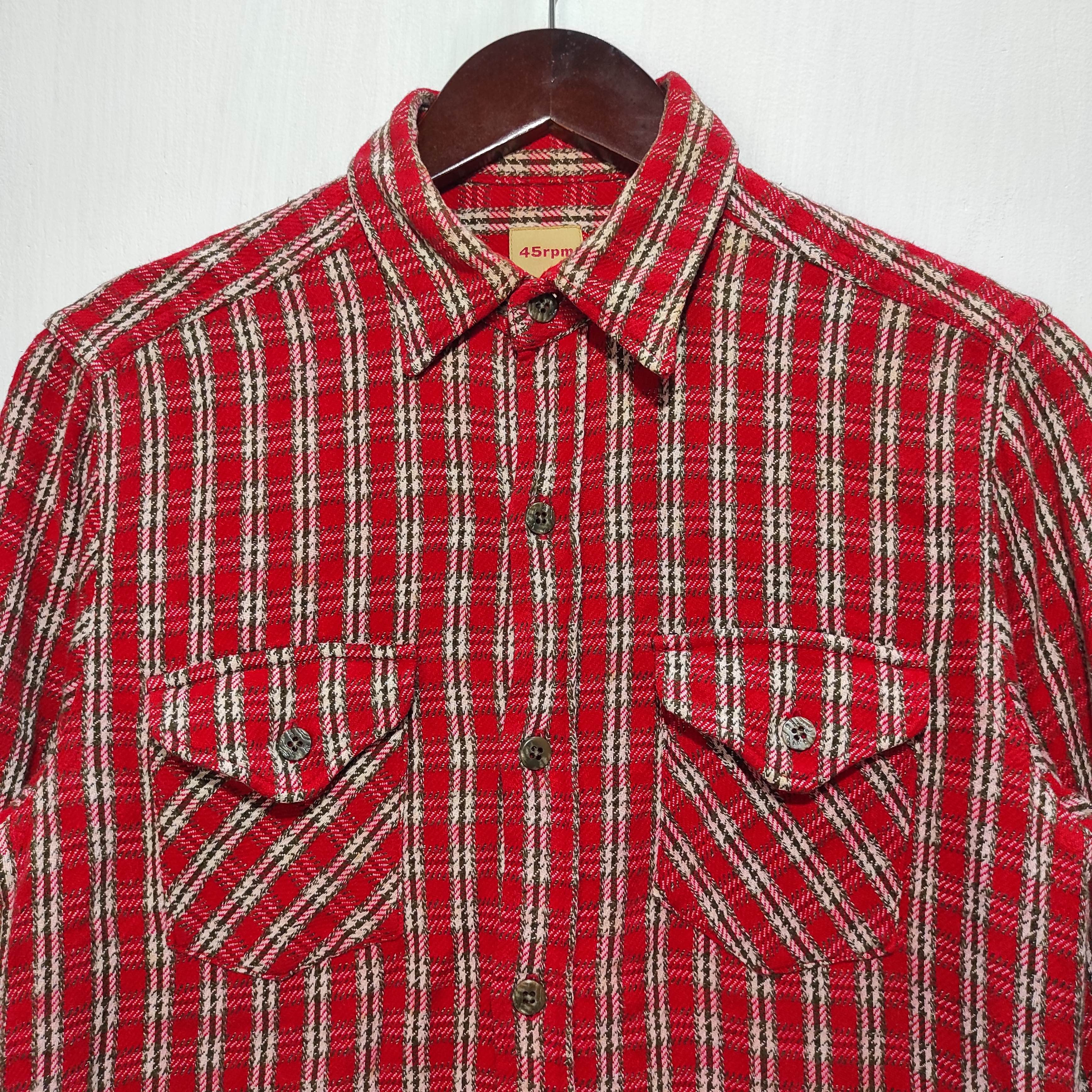 45rpm 45rpm Checked Flannel Made In Japan Size US S / EU 44-46 / 1 - 3 Thumbnail
