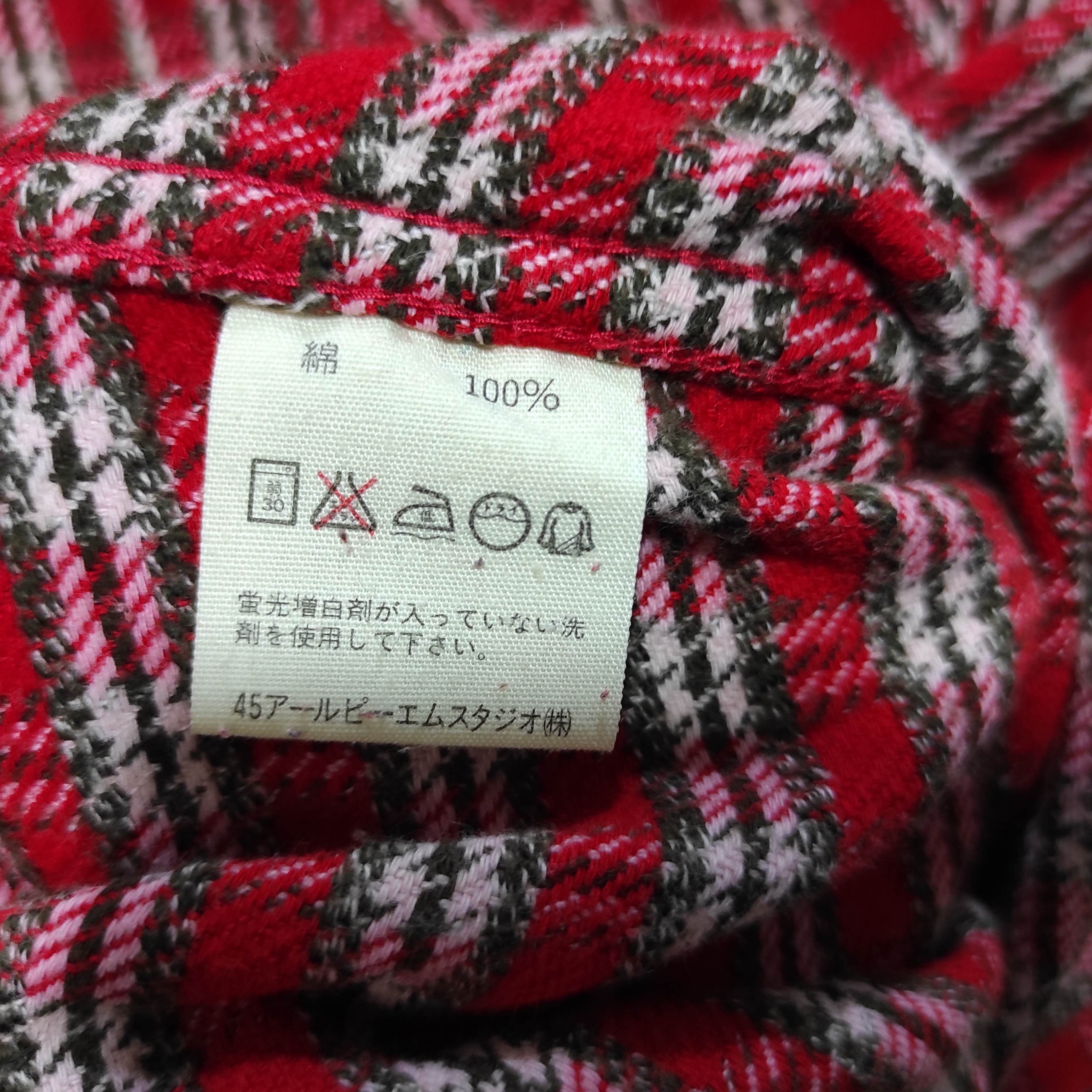 45rpm 45rpm Checked Flannel Made In Japan Size US S / EU 44-46 / 1 - 7 Thumbnail