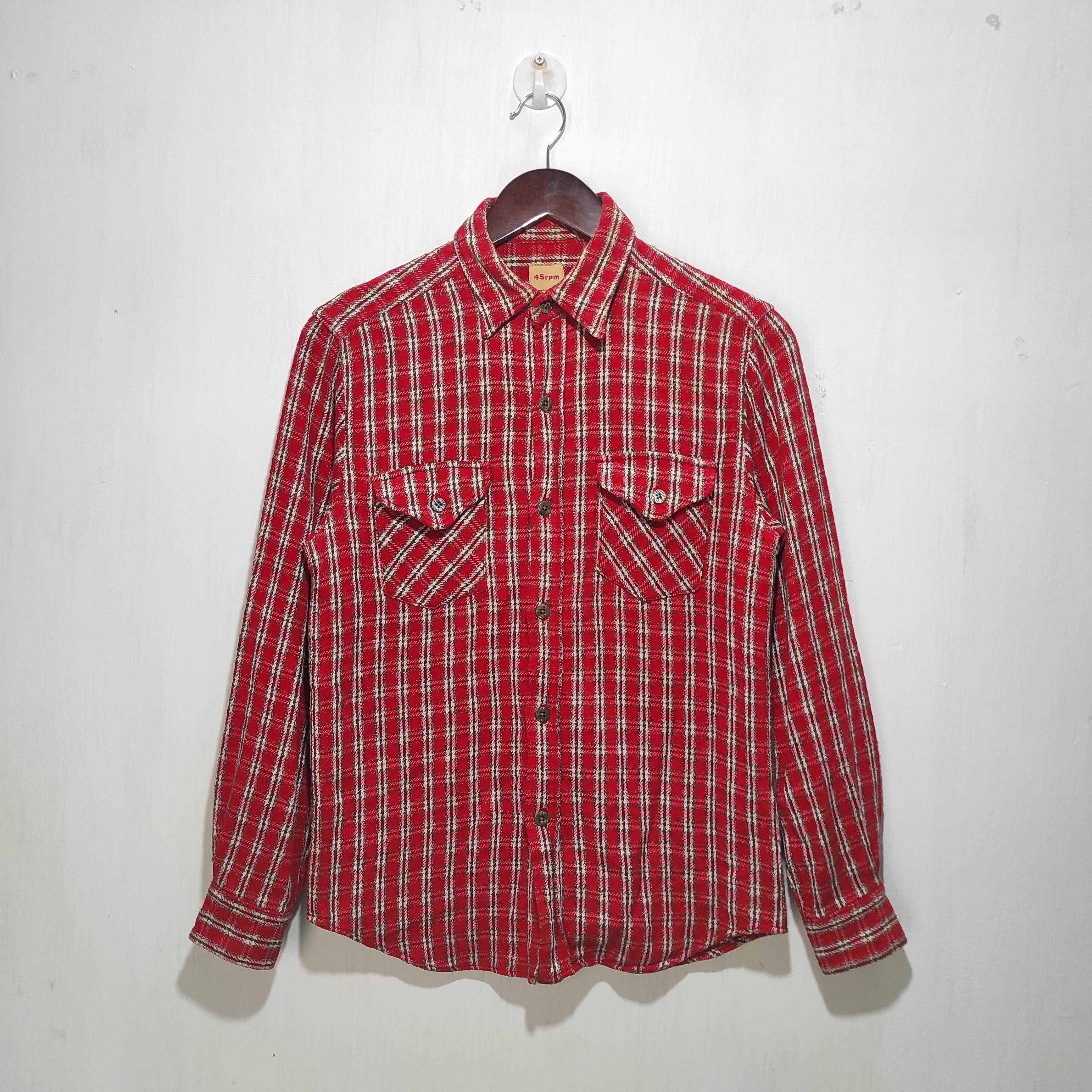 45rpm 45rpm Checked Flannel Made In Japan Size US S / EU 44-46 / 1 - 2 Thumbnail