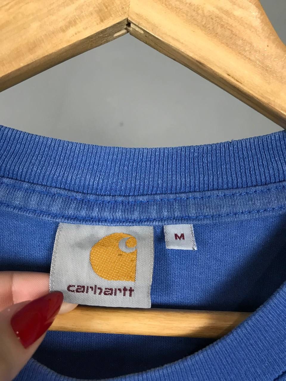Carhartt Carhartt vintage streetwear center logo college tee Size US M / EU 48-50 / 2 - 5 Thumbnail