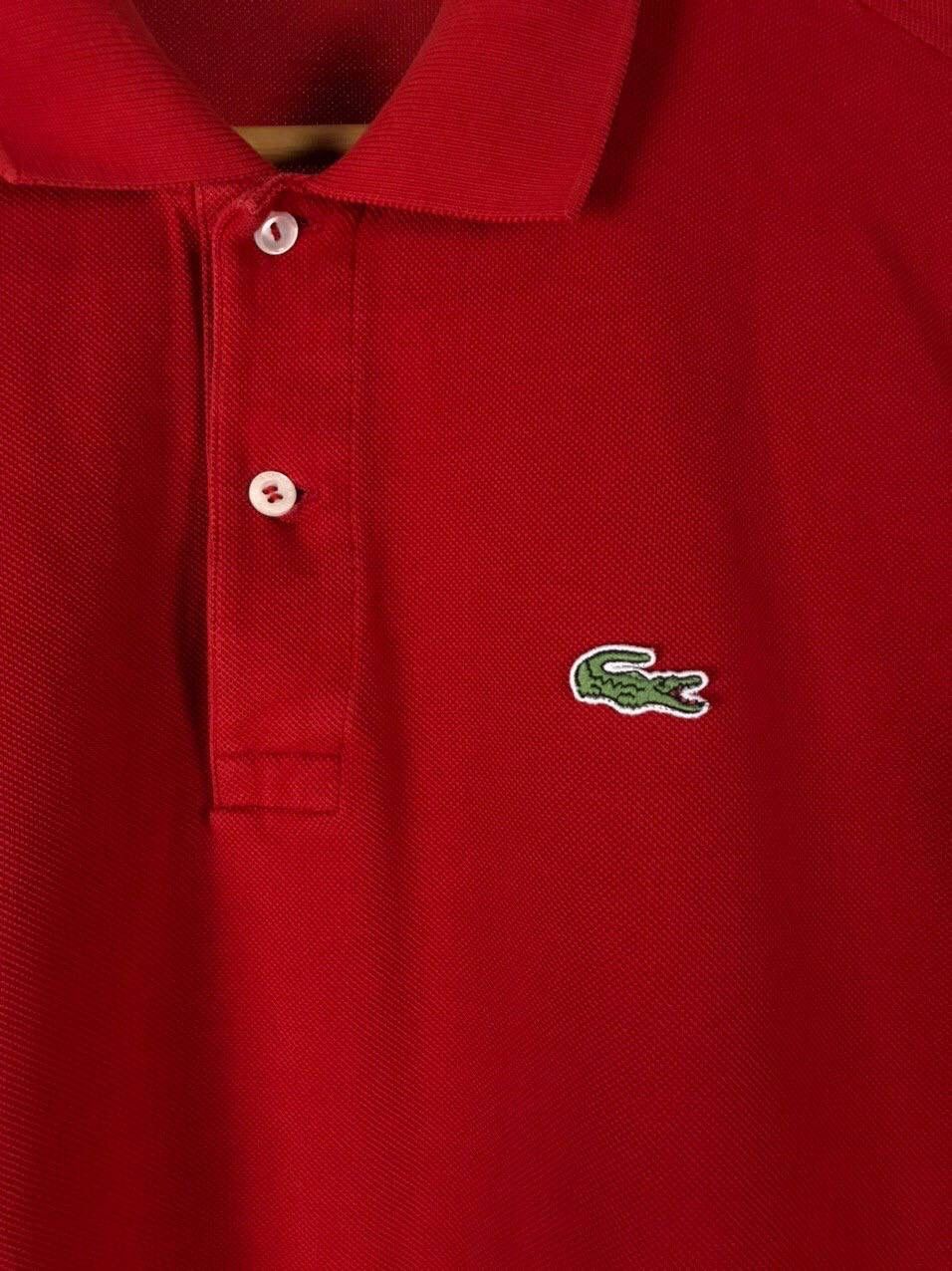 Lacoste Lacoste Vintage Luxury Red Polo Tee Size US L / EU 52-54 / 3 - 3 Thumbnail